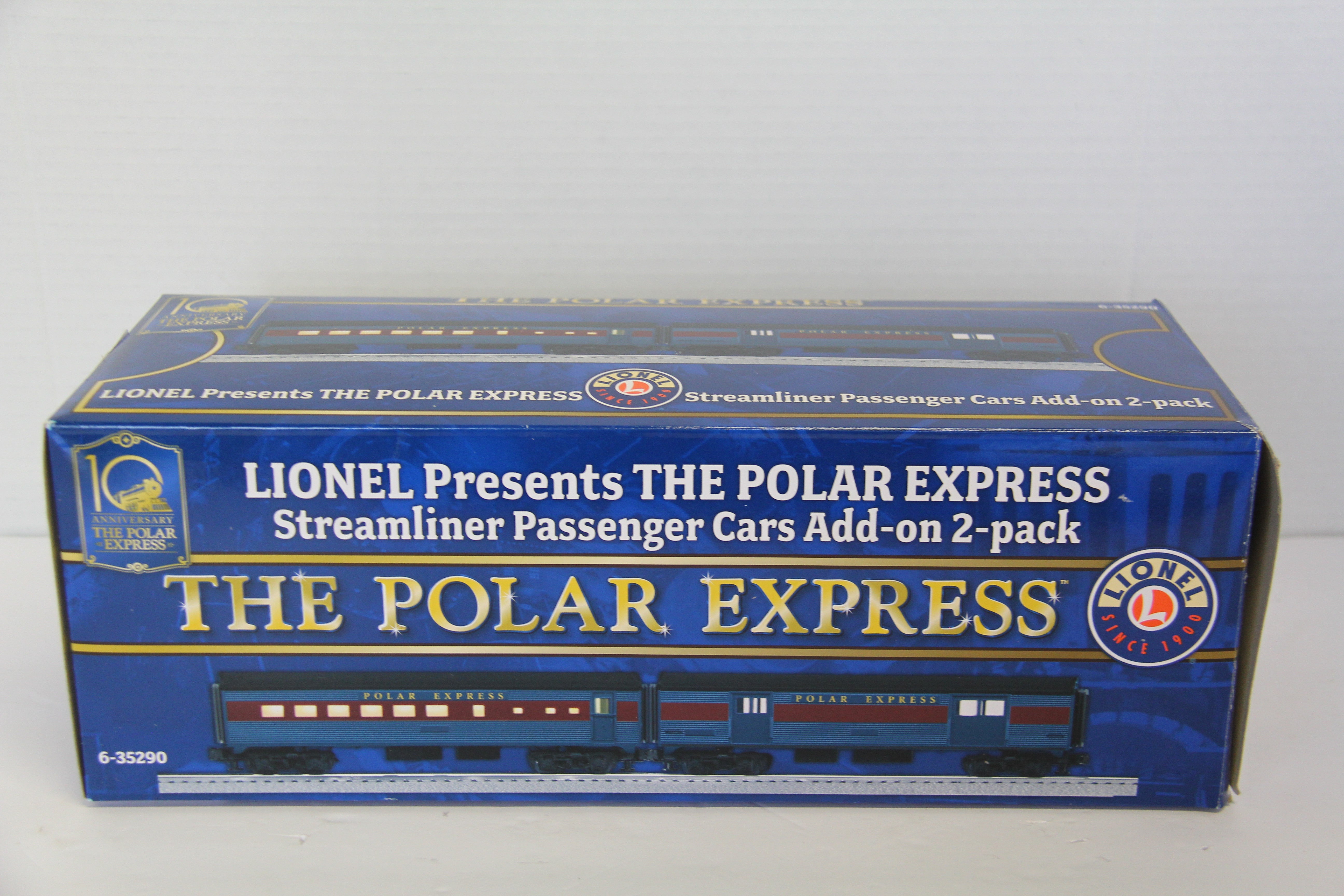 Lionel 6-35290 The Polar Express Streamliner Passenger Cars Add-on 2 Pack-Second hand-M7568