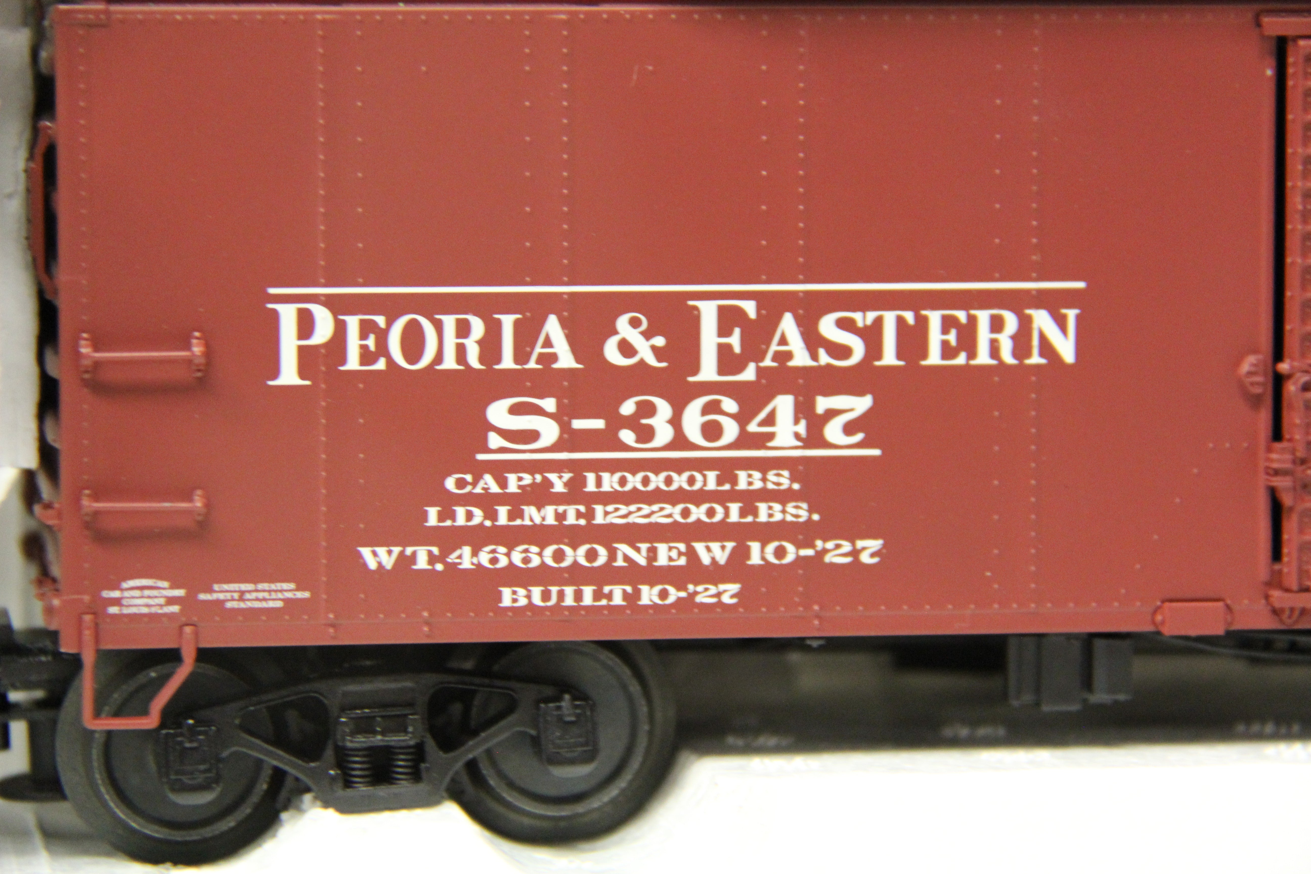 Atlas #8786-1 Peoria & Eastern (NYC) 1923 ARA (X-29) Steel Box Car #3647-Second hand-M5902