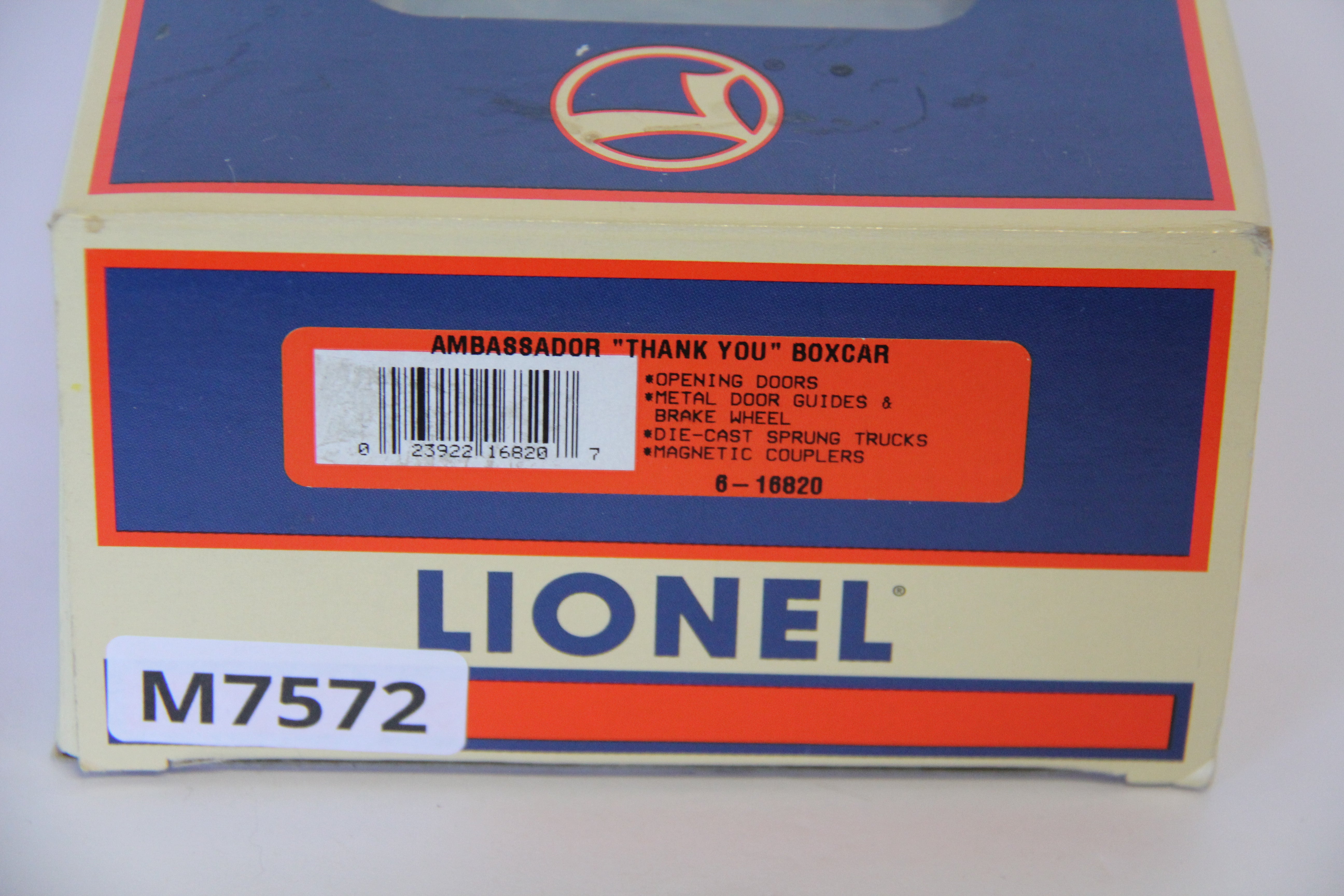 1997 Lionel 6-16820 Ambassador "Thank You" Boxcar-Second hand-M7572
