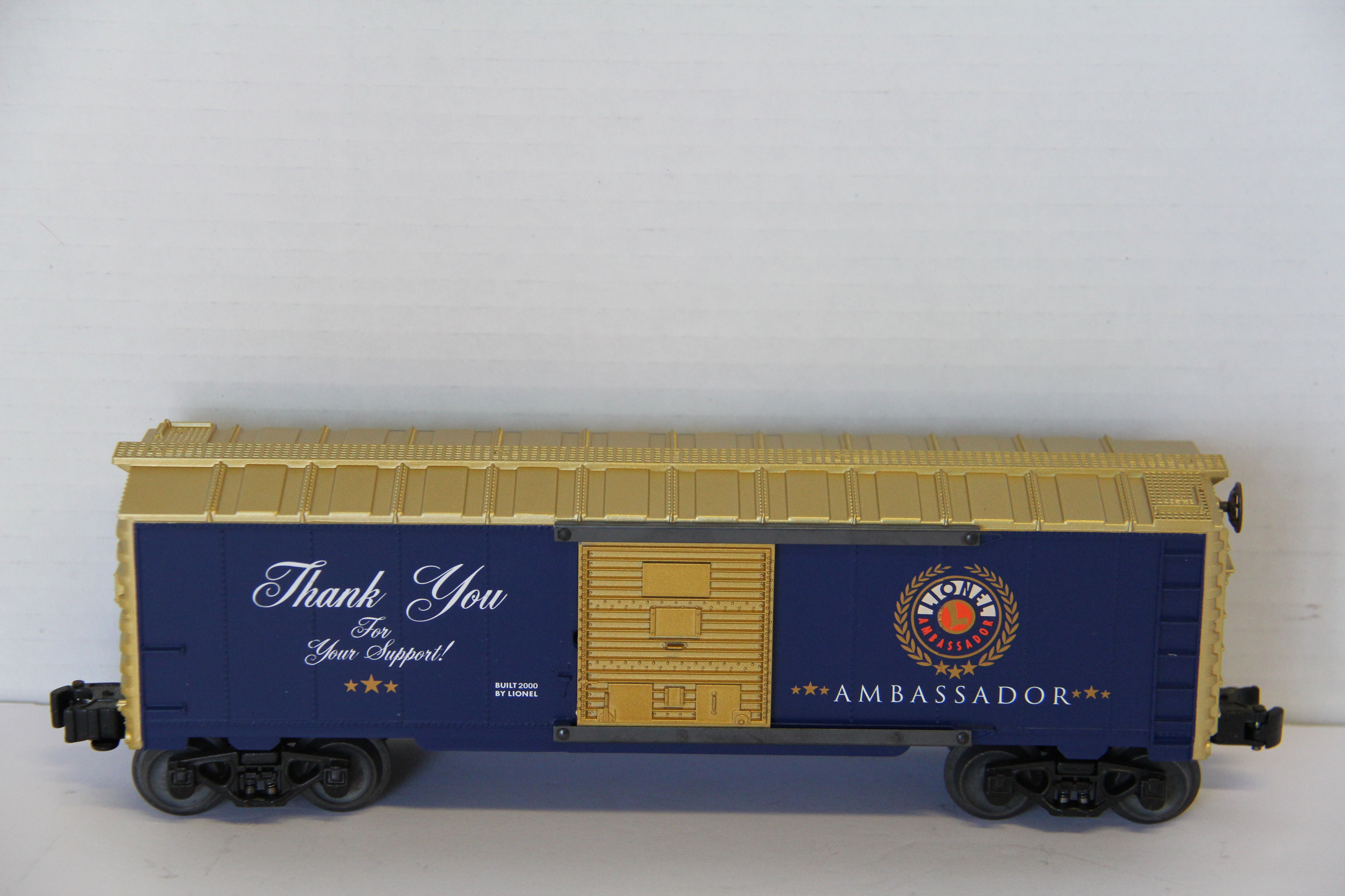 1997 Lionel 6-16820 Ambassador "Thank You" Boxcar-Second hand-M7572