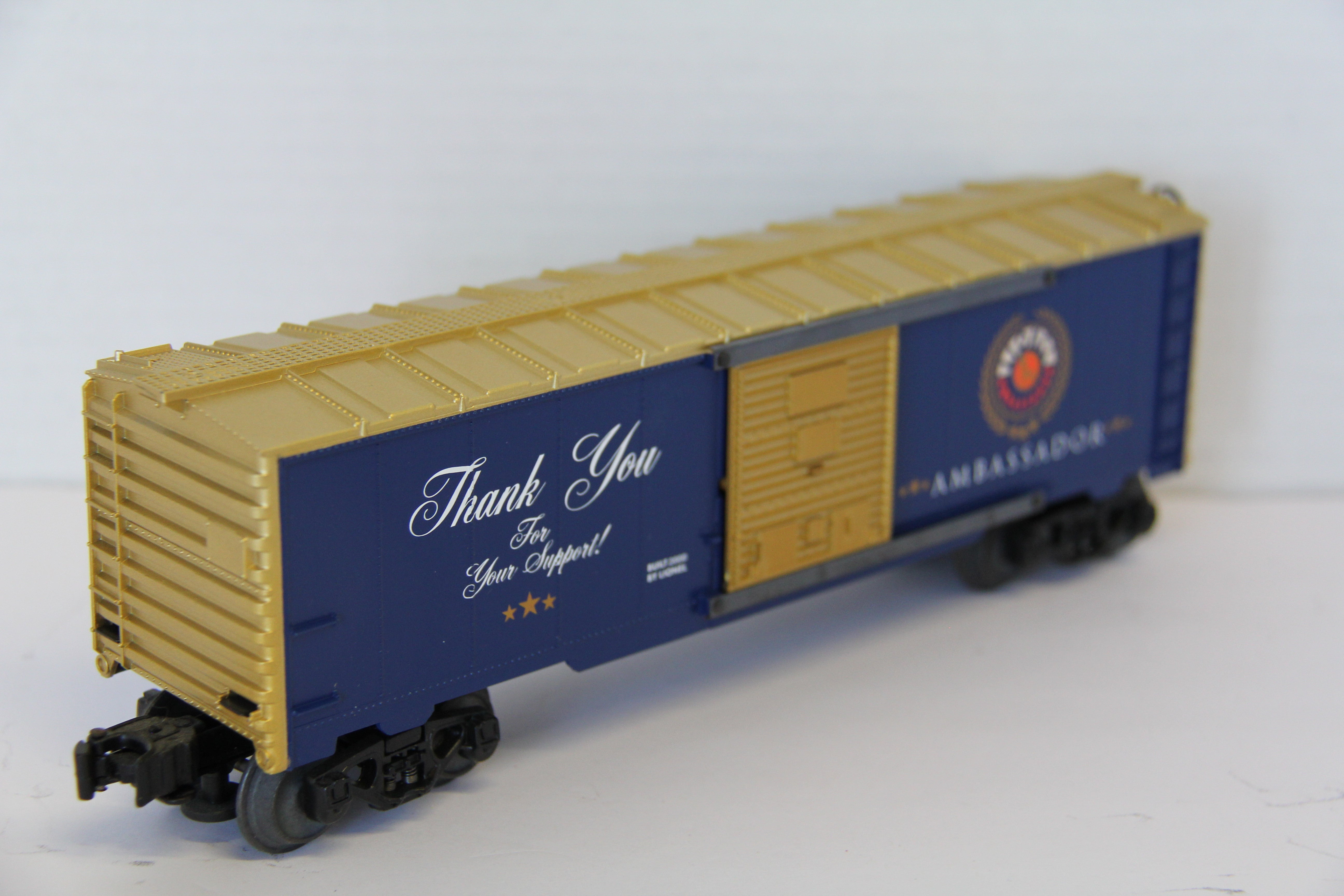 1997 Lionel 6-16820 Ambassador "Thank You" Boxcar-Second hand-M7572