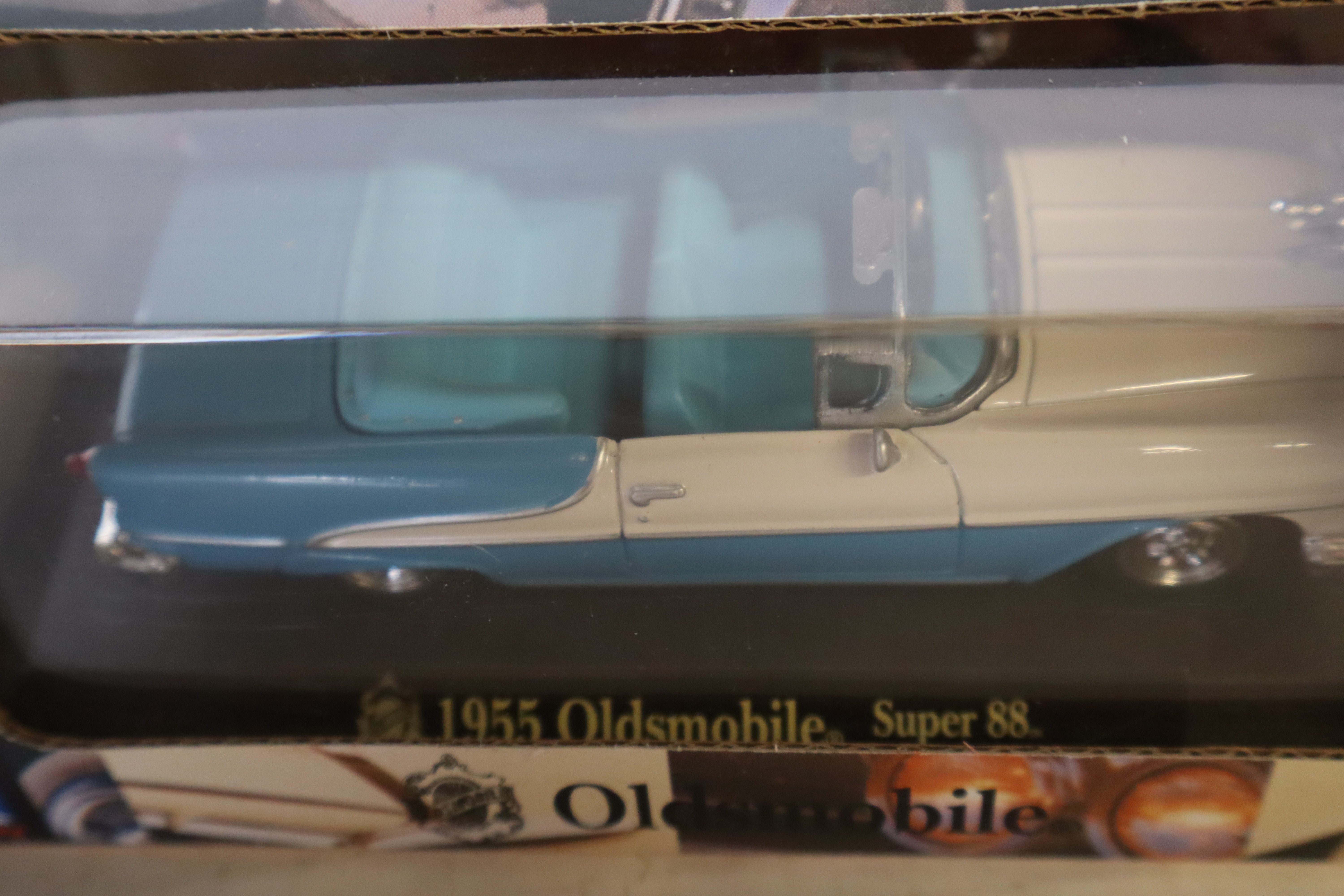 New-Ray 1955 Oldsmobile Convertible (Blue/White) Super 88-Second hand-M8259