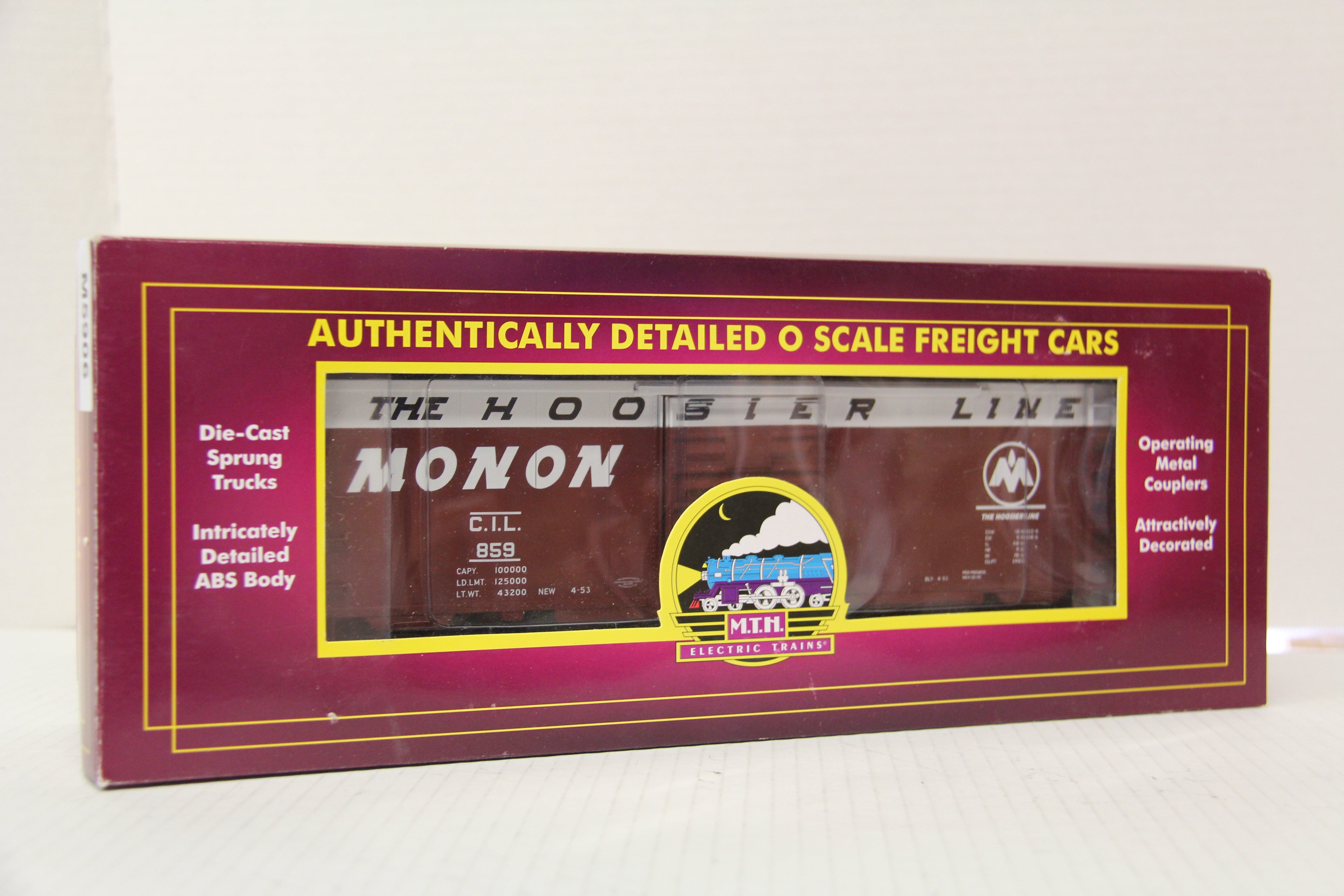 MTH 20-93743 Monon 40' Box Car-Second hand-M5906