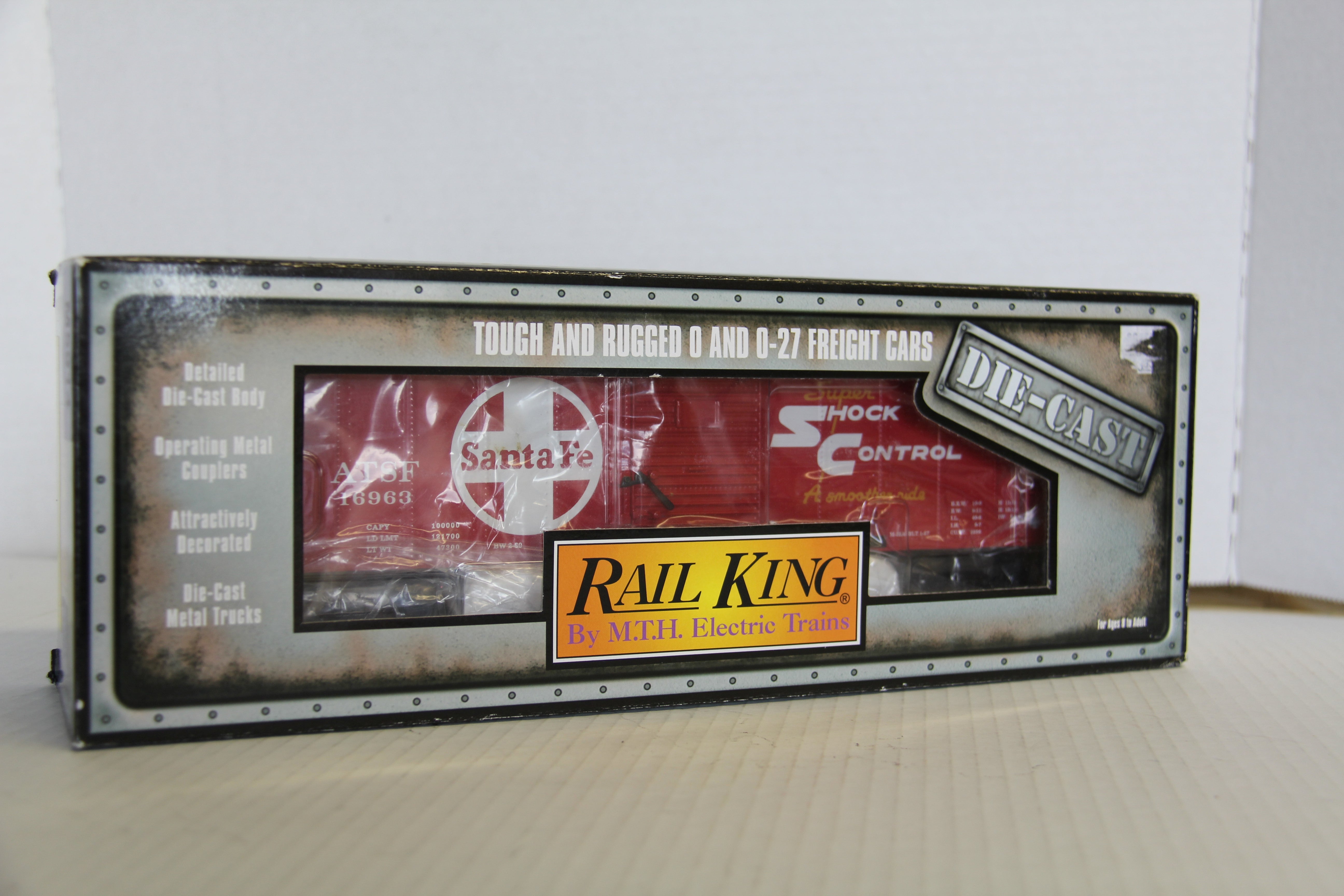 Rail King 30-8410 Santa Fe Die-Cast Boxcar-Second hand-M5914