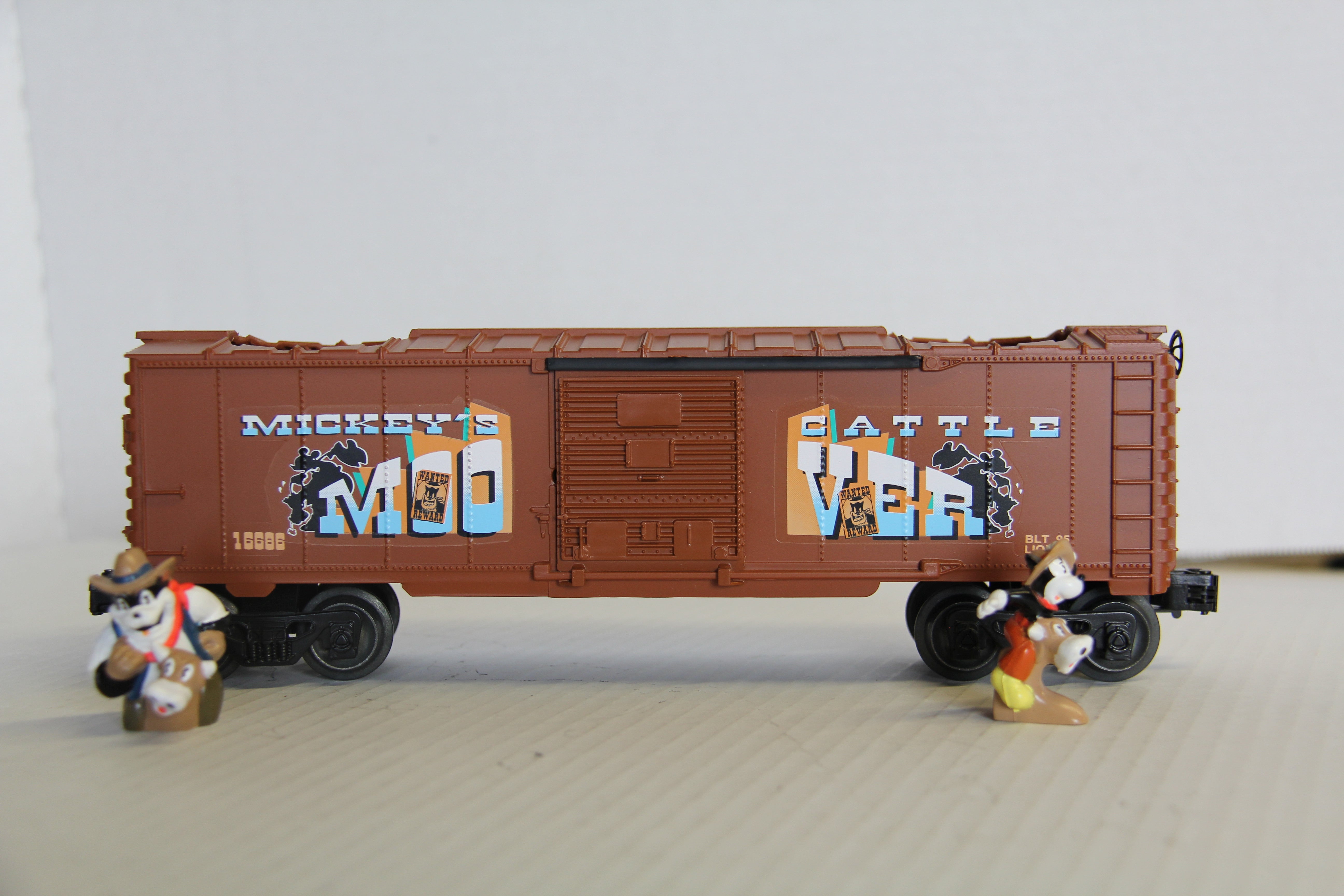 Lionel 6-16686 Mickey Mouse & Bad Pete Animated Box Car NO BOX-Second hand-M5916