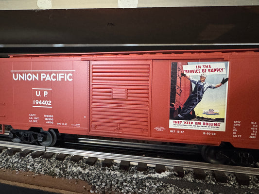 Lionel 2442010 - WWII PS-1 Boxcar "Union Pacific" (3-Car) Set #1 - MrMuffin'sTrains
