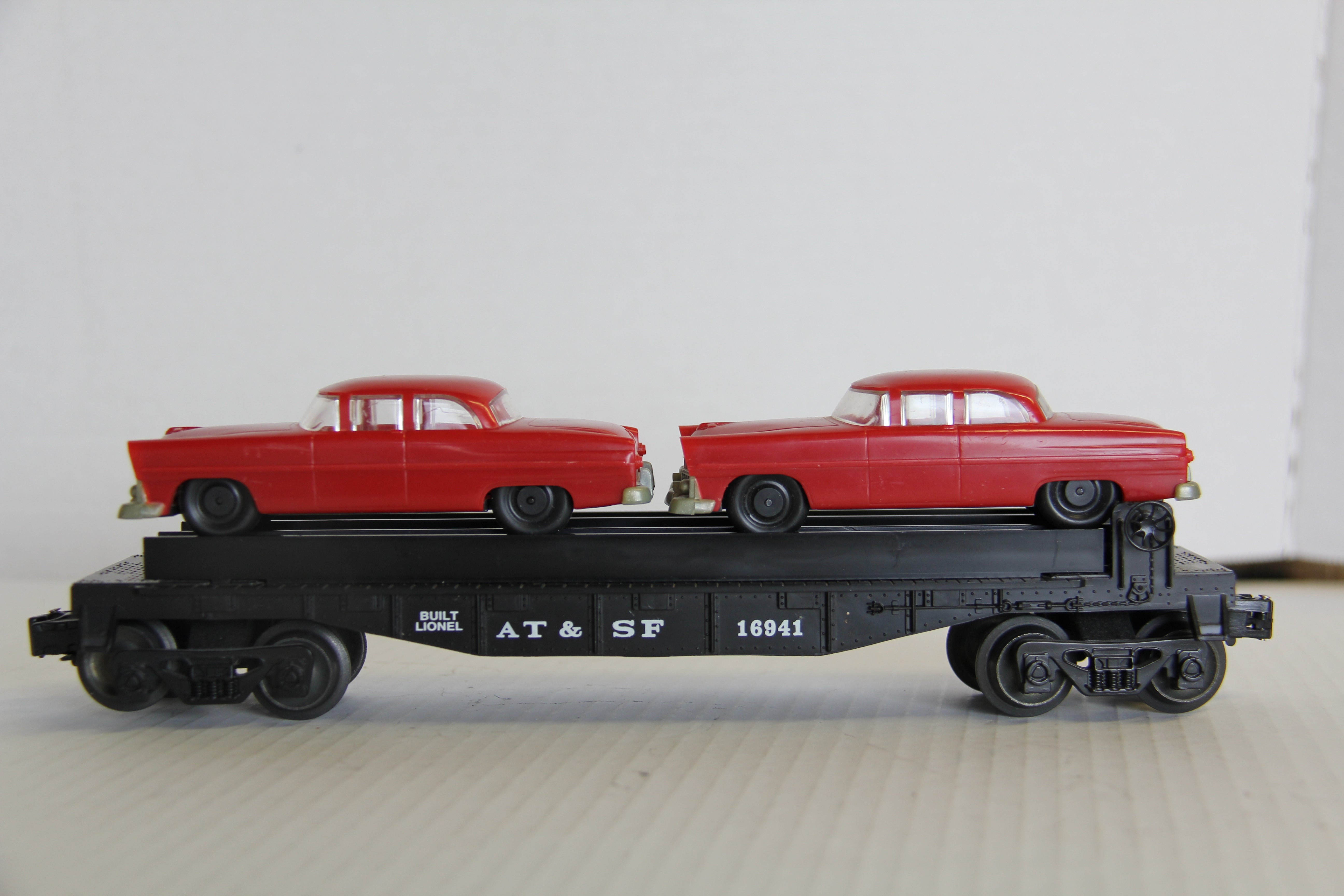 Lionel #16941 ATSF Auto Carrier w/ Car Load NO BOX-Second hand-M5917