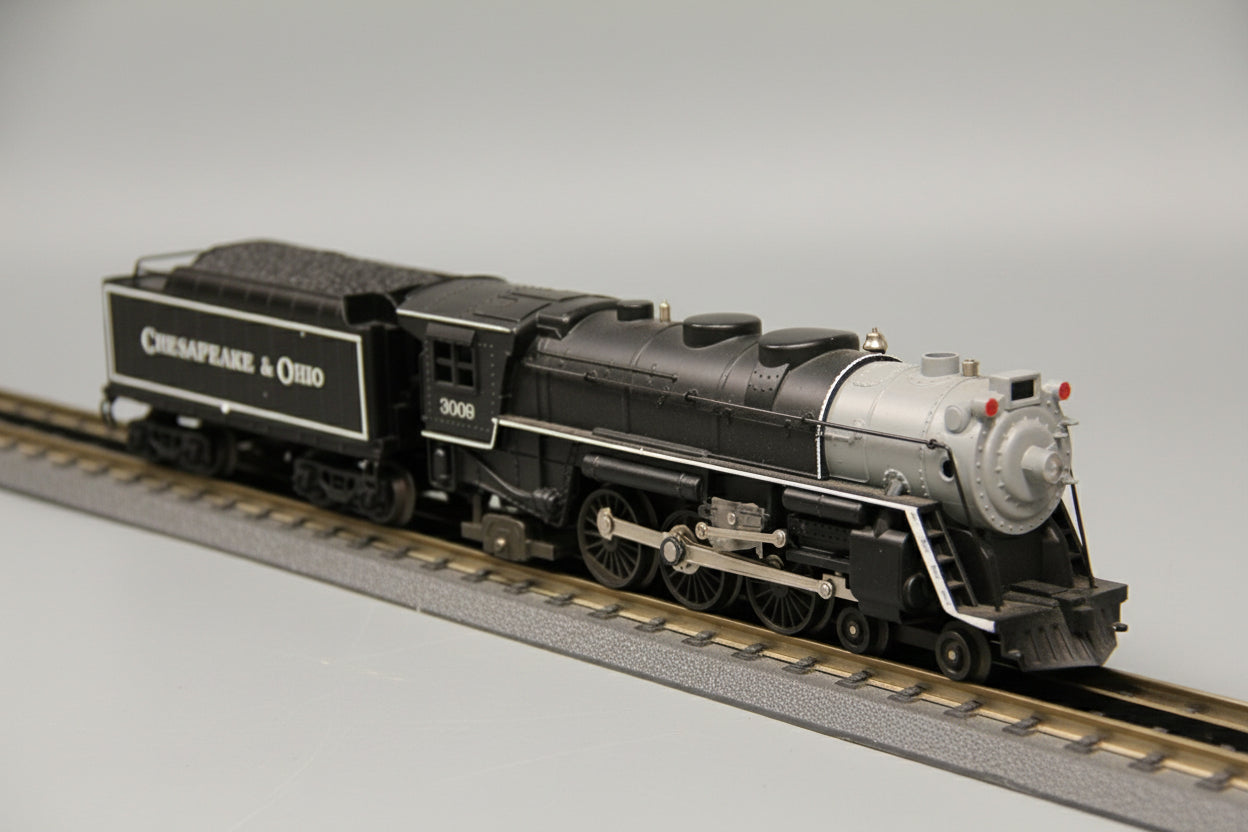 K-Line K3009-1 Chesapeake & Ohio Steam Locomotive #3009 and Tender-Second hand-M7102