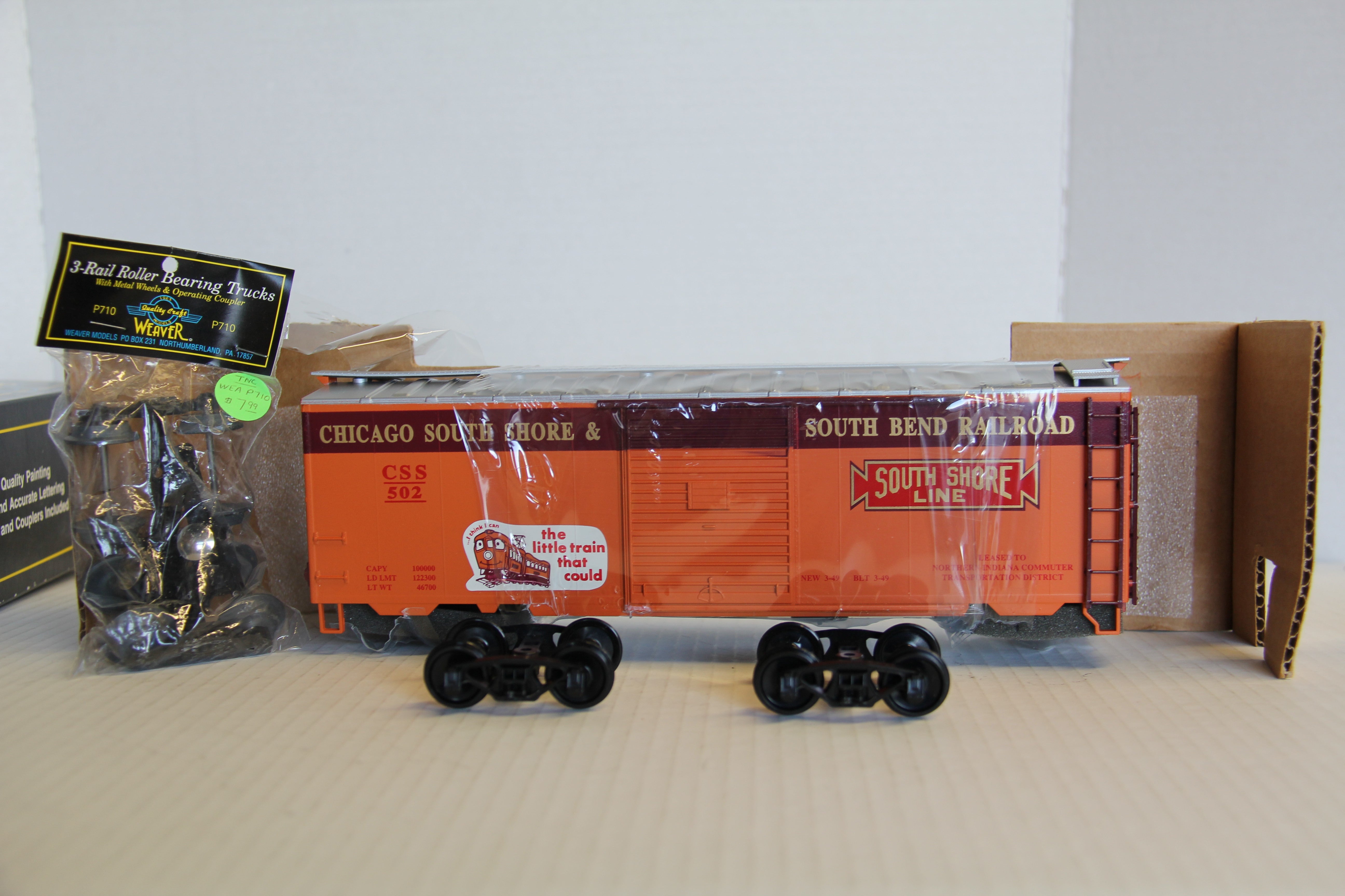 Weaver Chicago South Shore & South Bend Railroad PS-1 Boxcar-Second hand-M5923