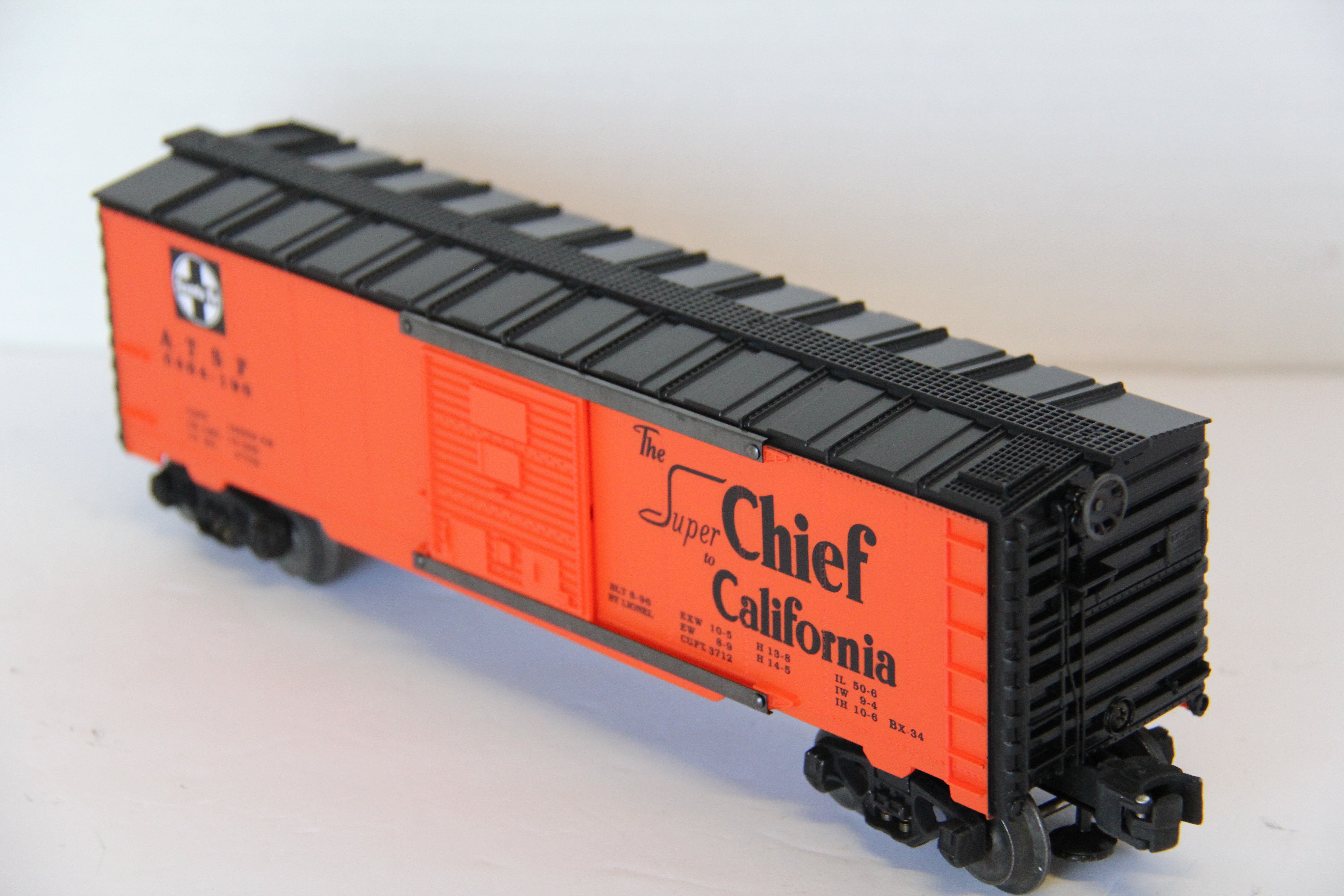 Lionel 6-19282 #646-196 Santa Fe "Super Chief to California" Boxcar-Second hand-M7582