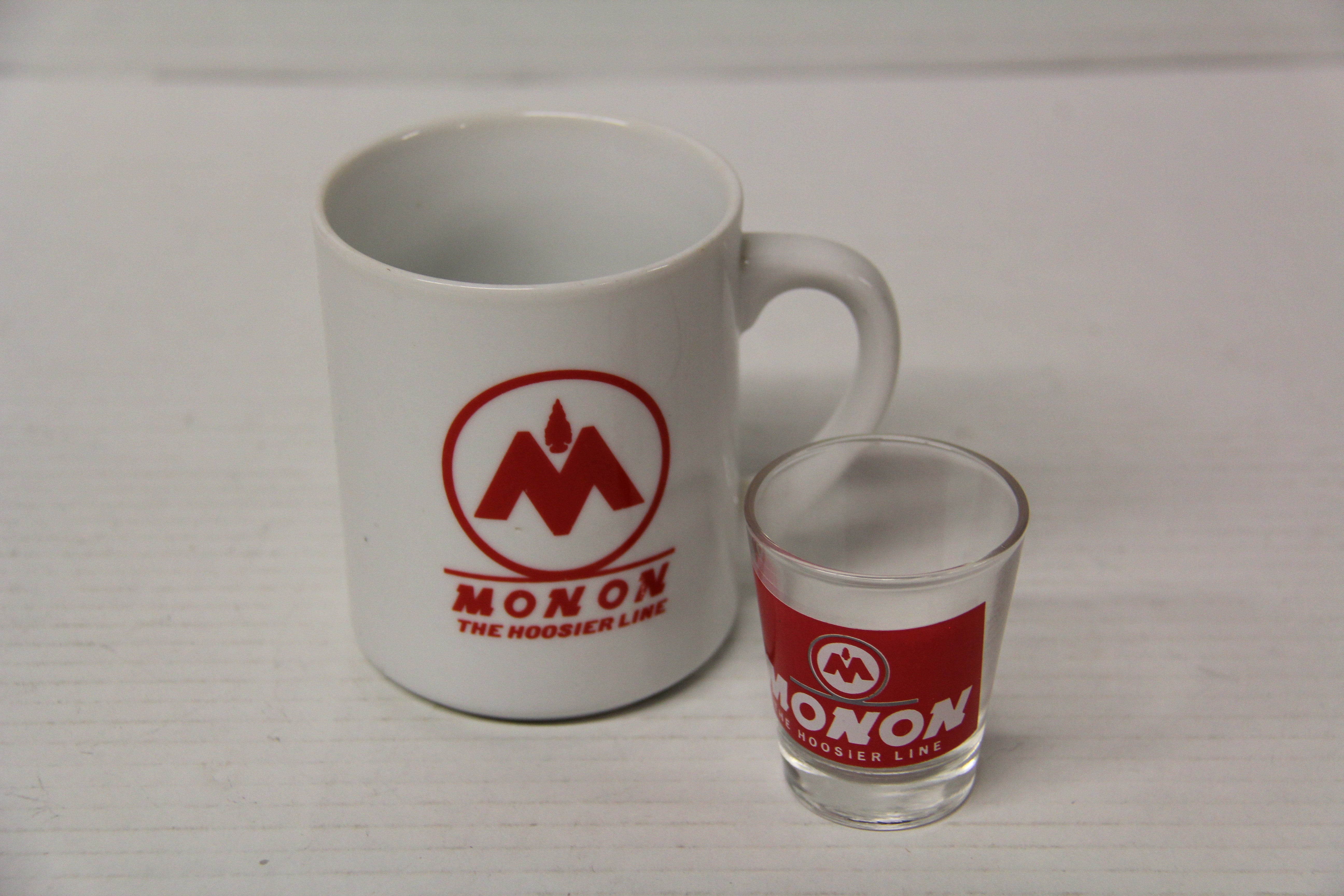 Monon Coffee Mug & Shot Glass-Second hand-M7196