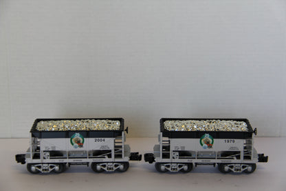Lionel 6-52359 & Lionel 6-52360 LOTS 25th Anniversary Ore Car w/ Silver Load 2 Set-Second hand-M7583