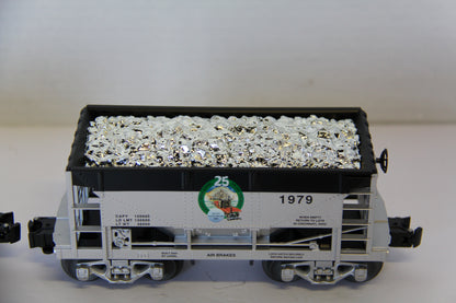 Lionel 6-52359 & Lionel 6-52360 LOTS 25th Anniversary Ore Car w/ Silver Load 2 Set-Second hand-M7583
