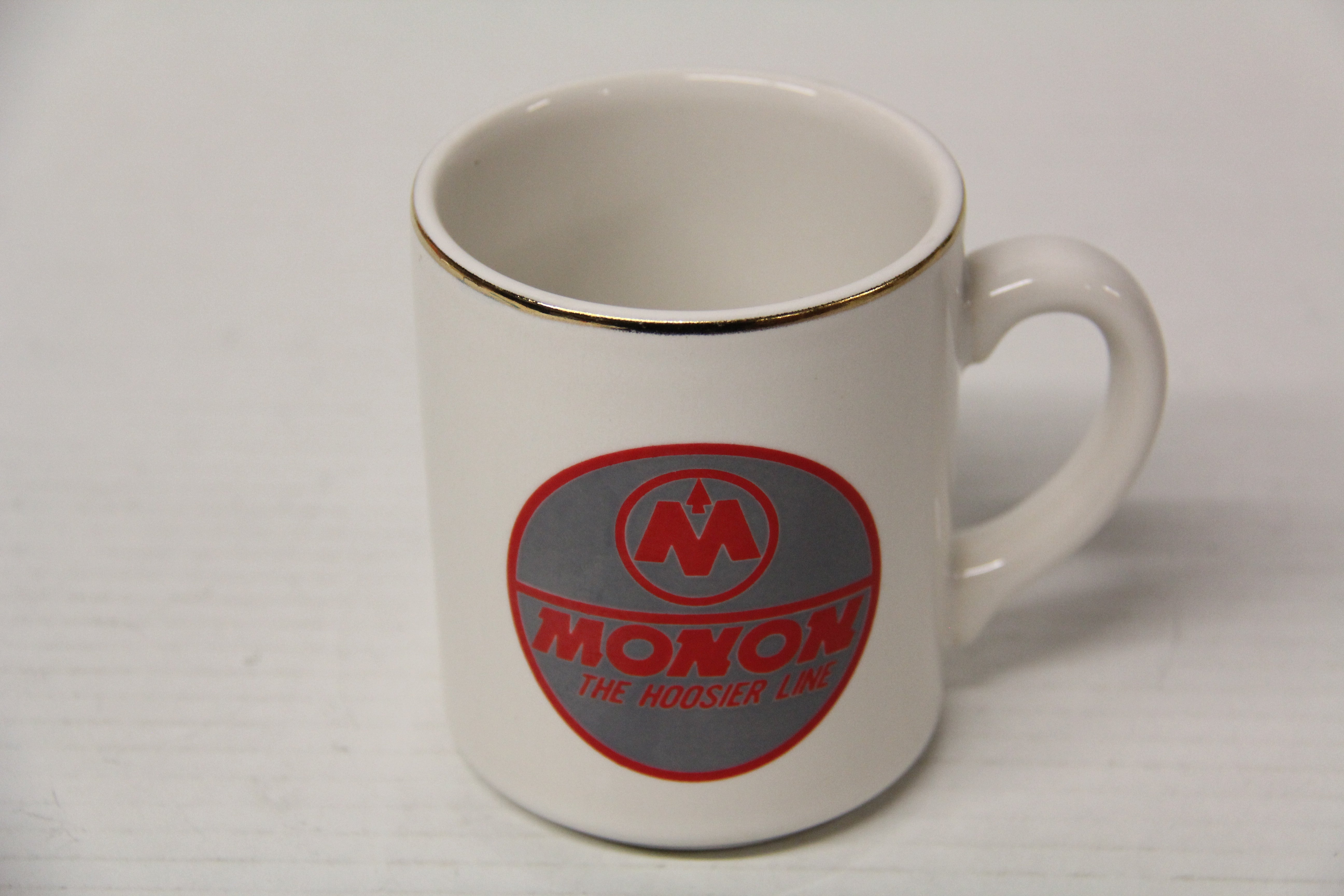 Monon Coffee Mug Grey & Red-Second hand-M7199