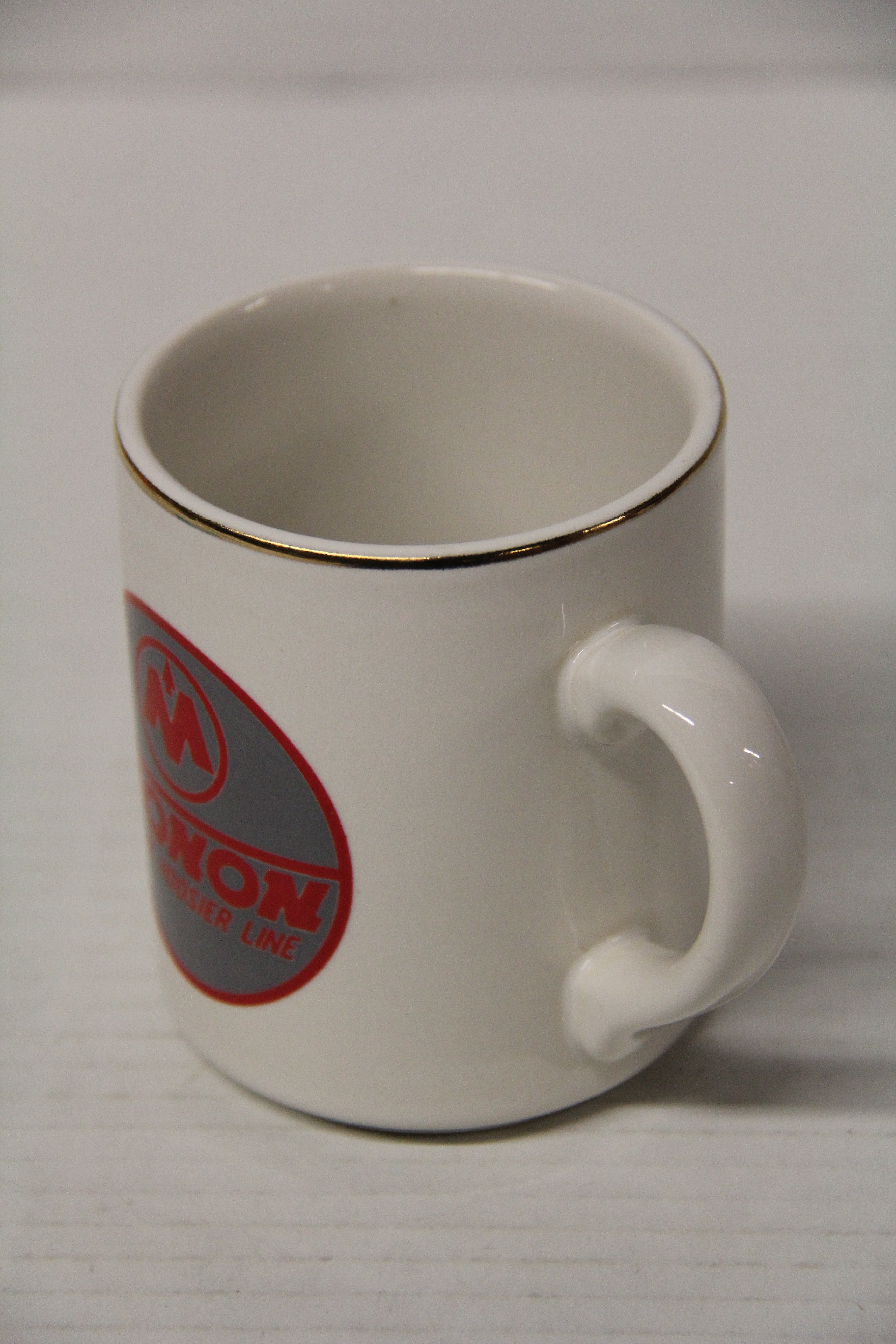 Monon Coffee Mug Grey & Red-Second hand-M7199