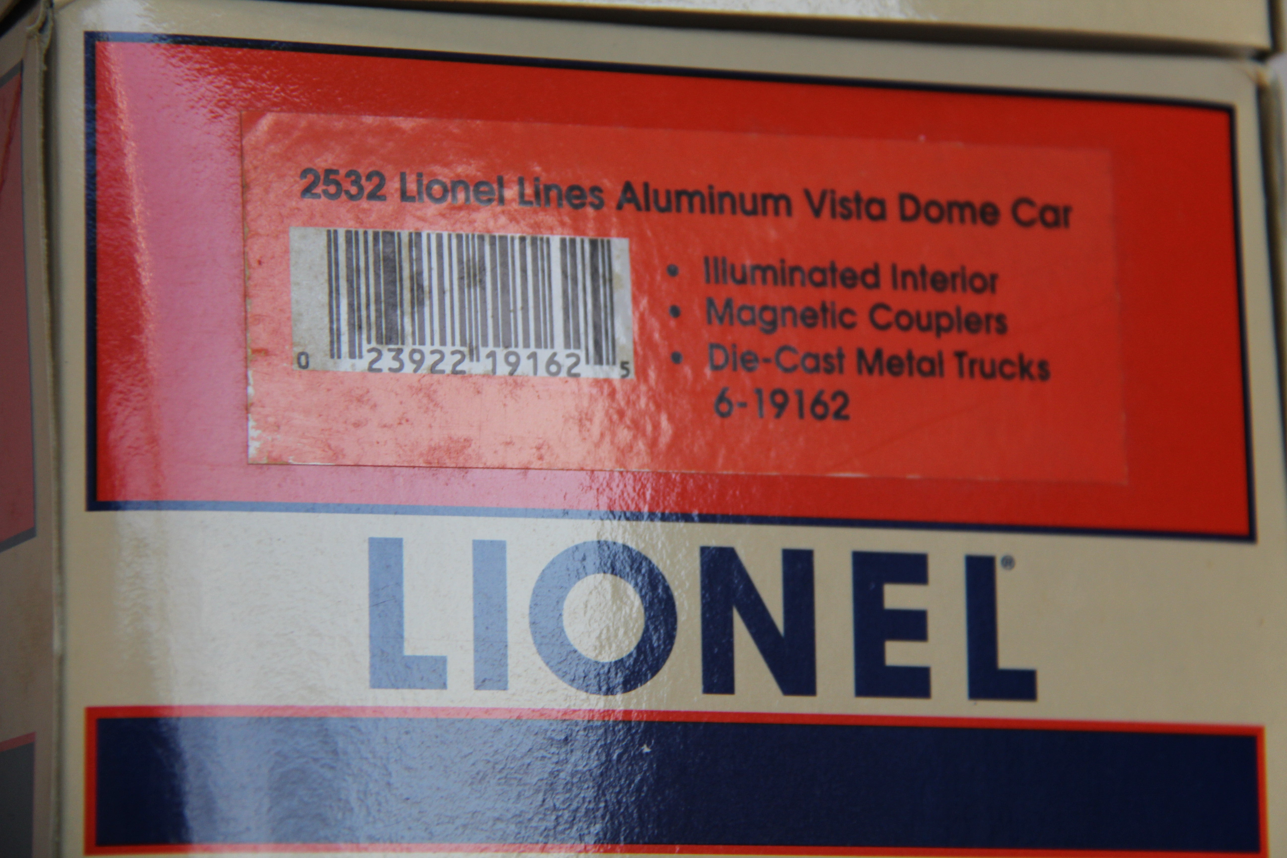 Lionel 6-19160 Lionel Lines Aluminum Passenger Car-4 Car Set-Second hand-M5938