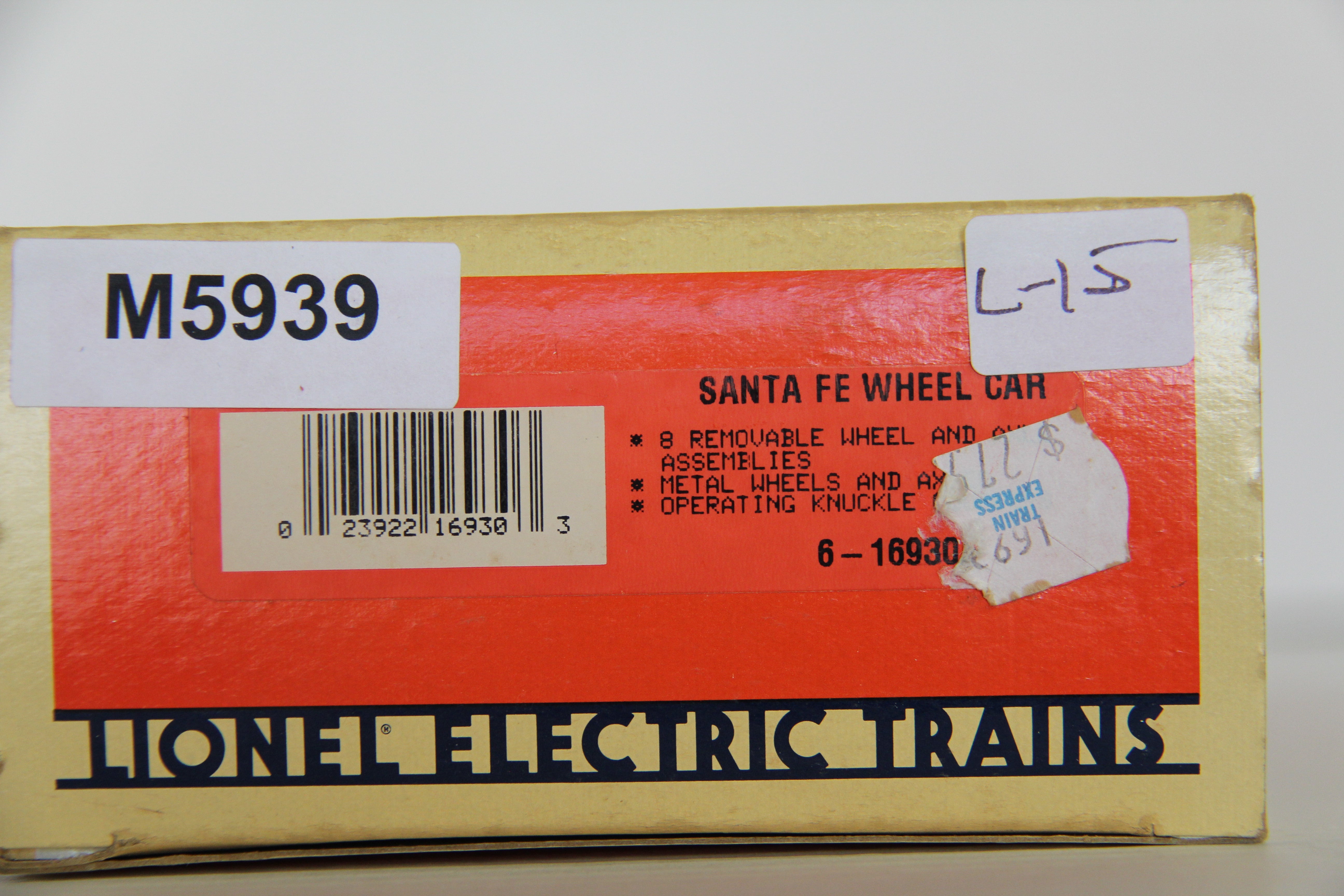 Lionel 6-16930 Santa Fe Wheel Car-Second hand-M5939