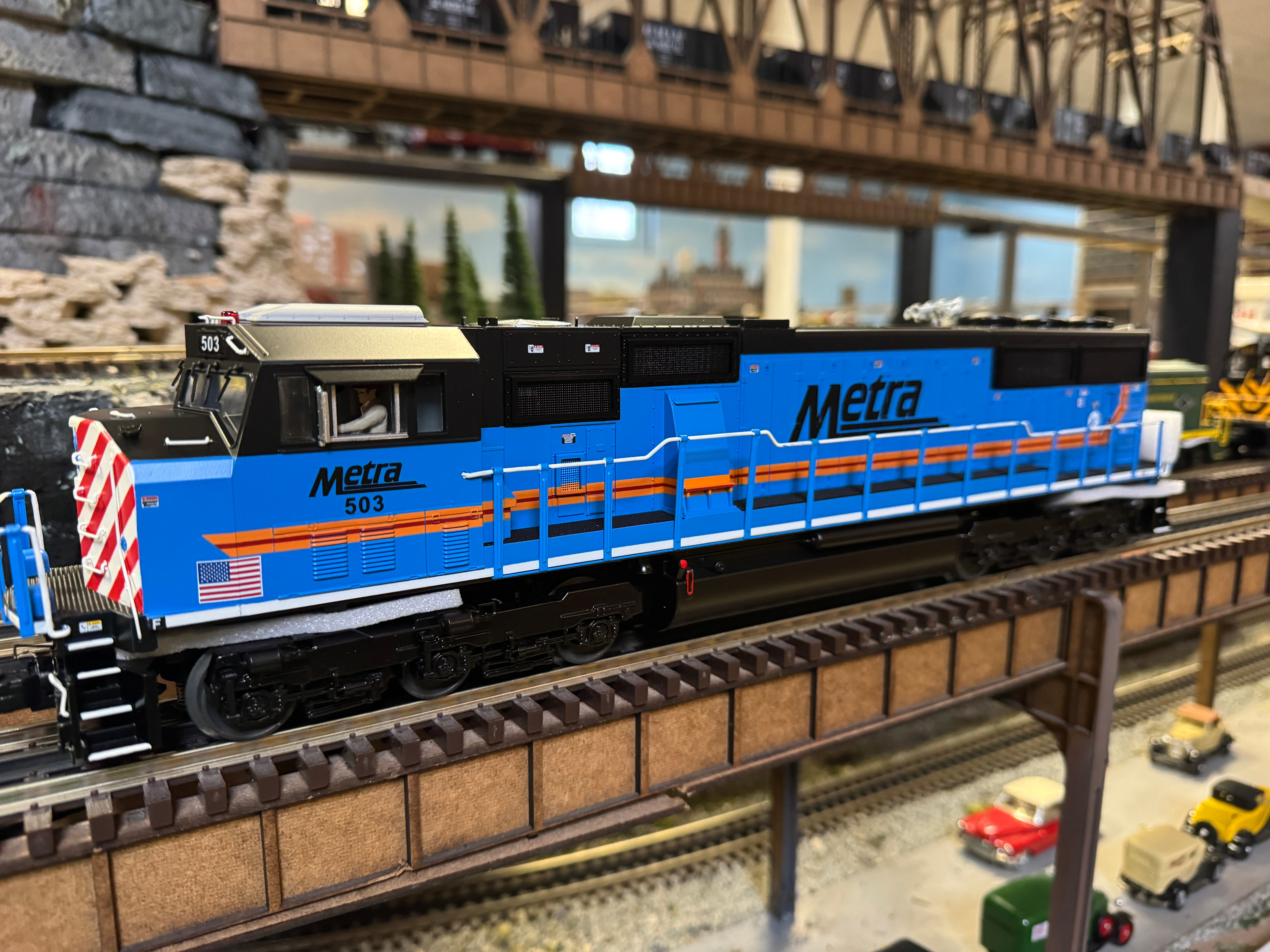 Atlas O 30138208 - Premier - SD70MAC Diesel Locomotive "Metra" #502 w/ PS3