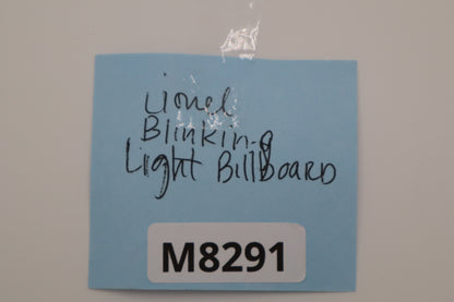 Lionel Blinking Light Billboard-Second hand-M8291