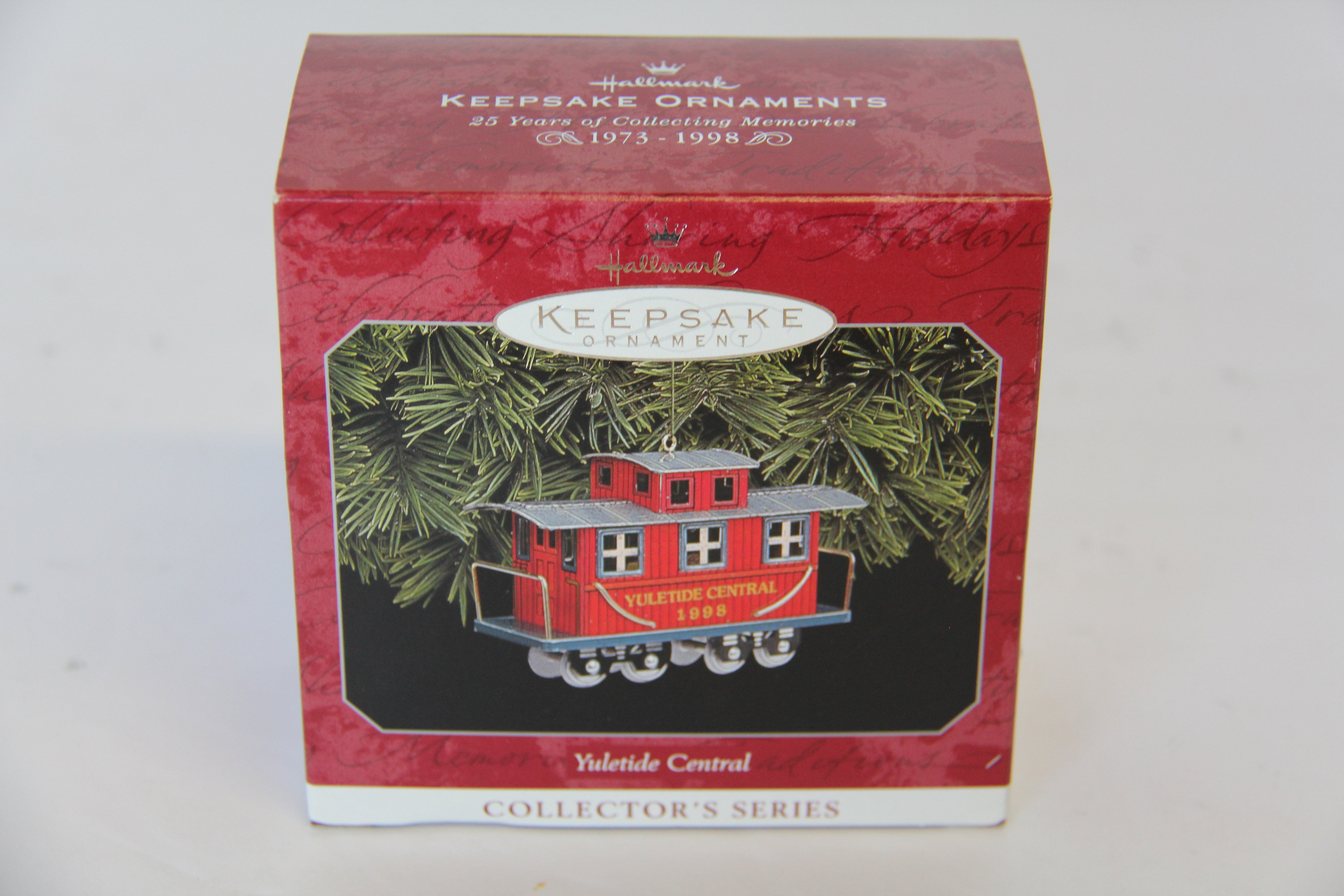 Hallmark Keepsake Ornament Yuletide Central Caboose #1998   *1973-1998 Collection-Second hand-M7612