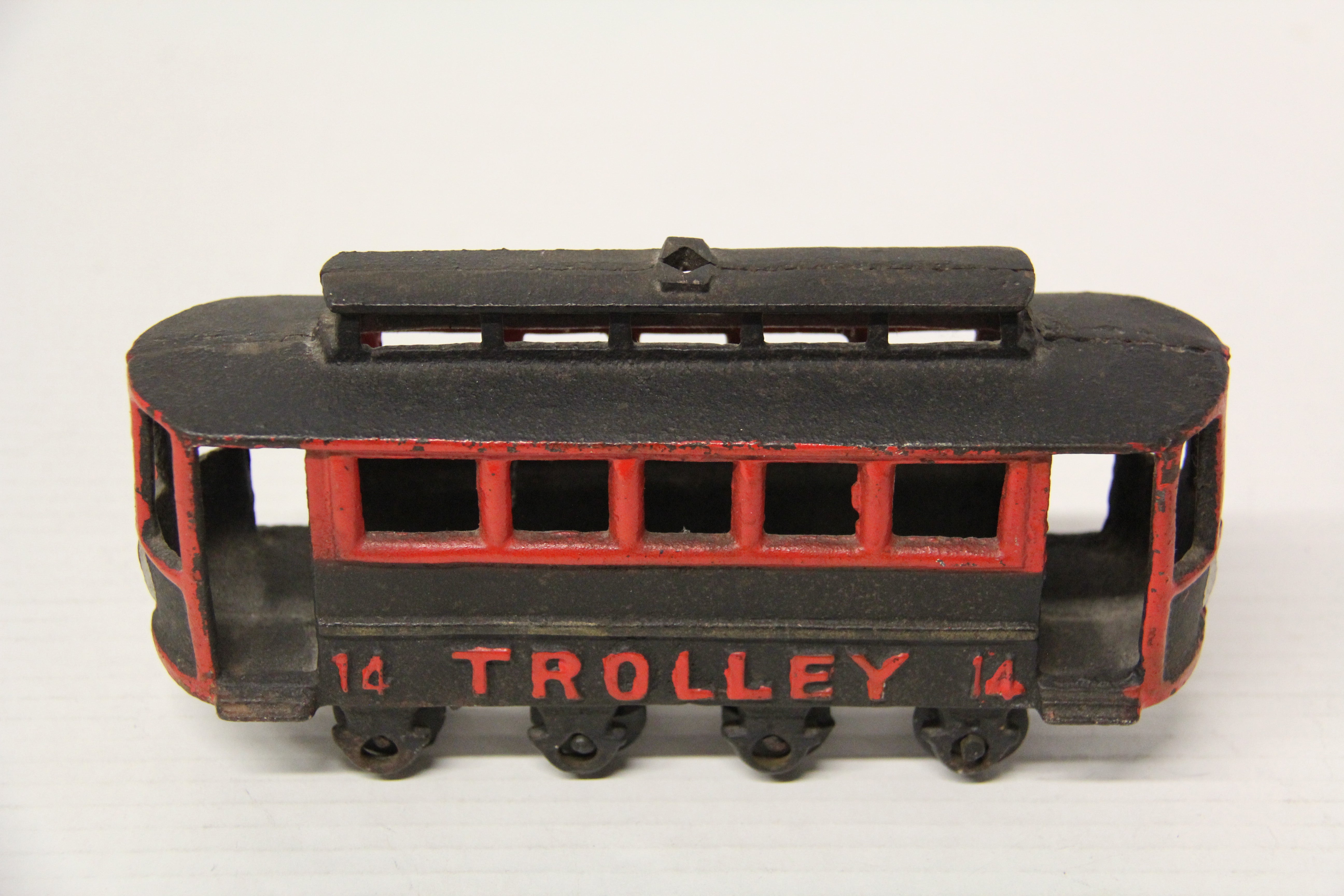 Antique Cast Iron Trolley #14 (Unmarked)-Second hand-M7216