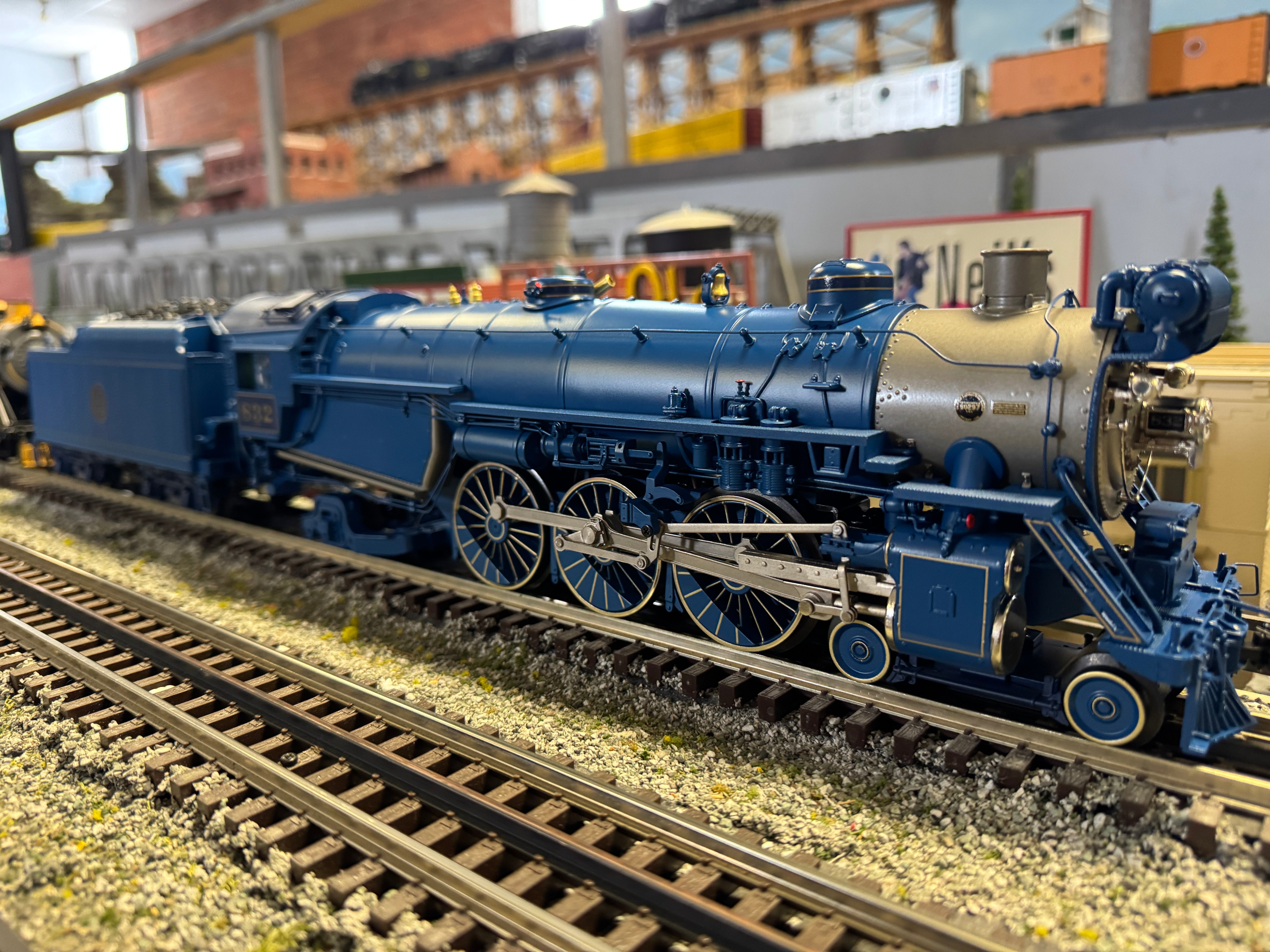 MTH 20-3922-1 - 4-6-2 P47 Baldwin Pacific Steam Engine "Jersey Central" #832 w/ PS3 (Blue Comet)