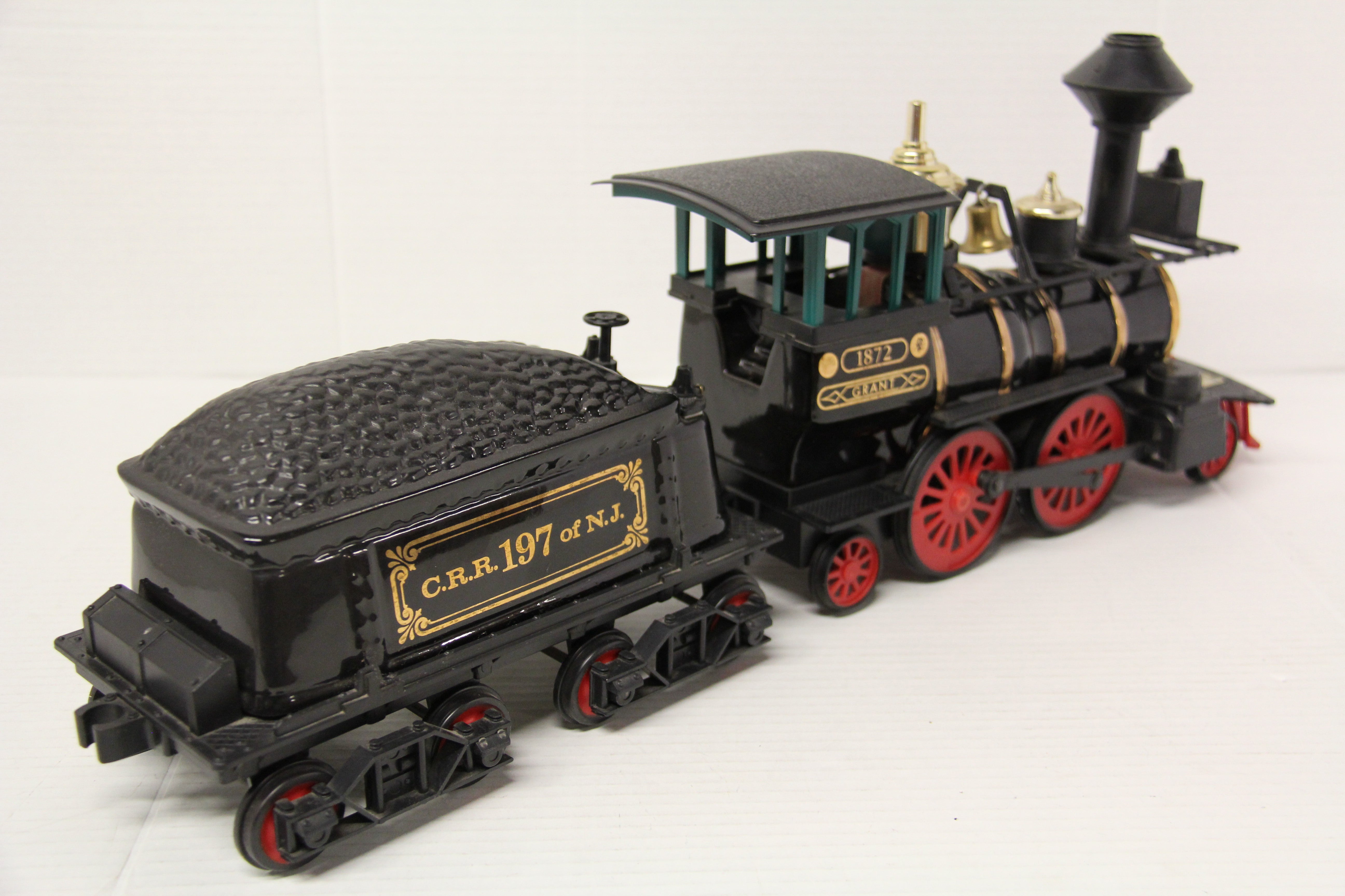 1979 Jim Beam CRR of NJ #1872 Grant Locomotive & #197 Tender Decanter-Second hand-M7220