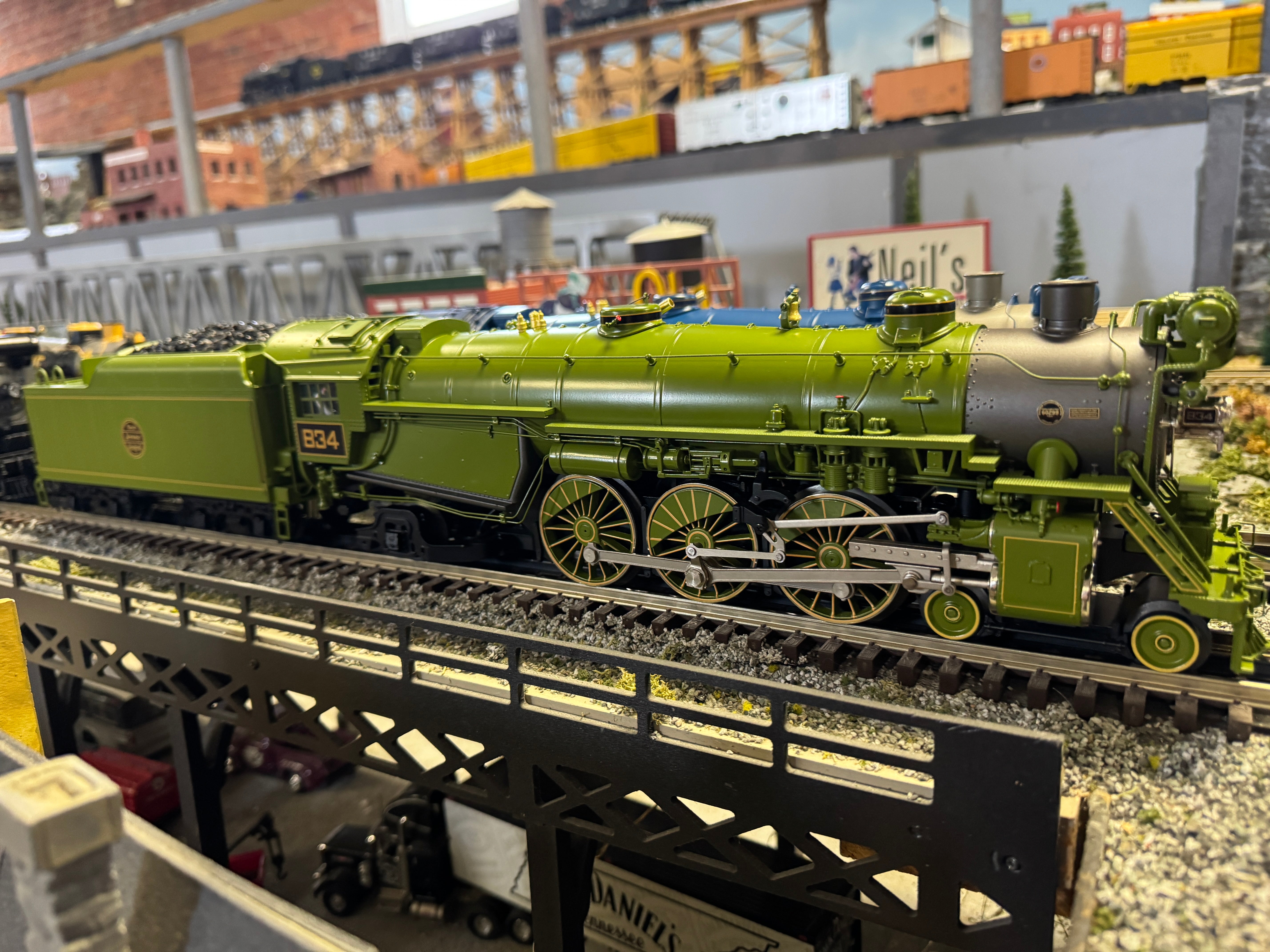 MTH 20-3924-1 - 4-6-2 P47 Baldwin Pacific Steam Engine "Jersey Central" #834 w/ PS3 (Green)