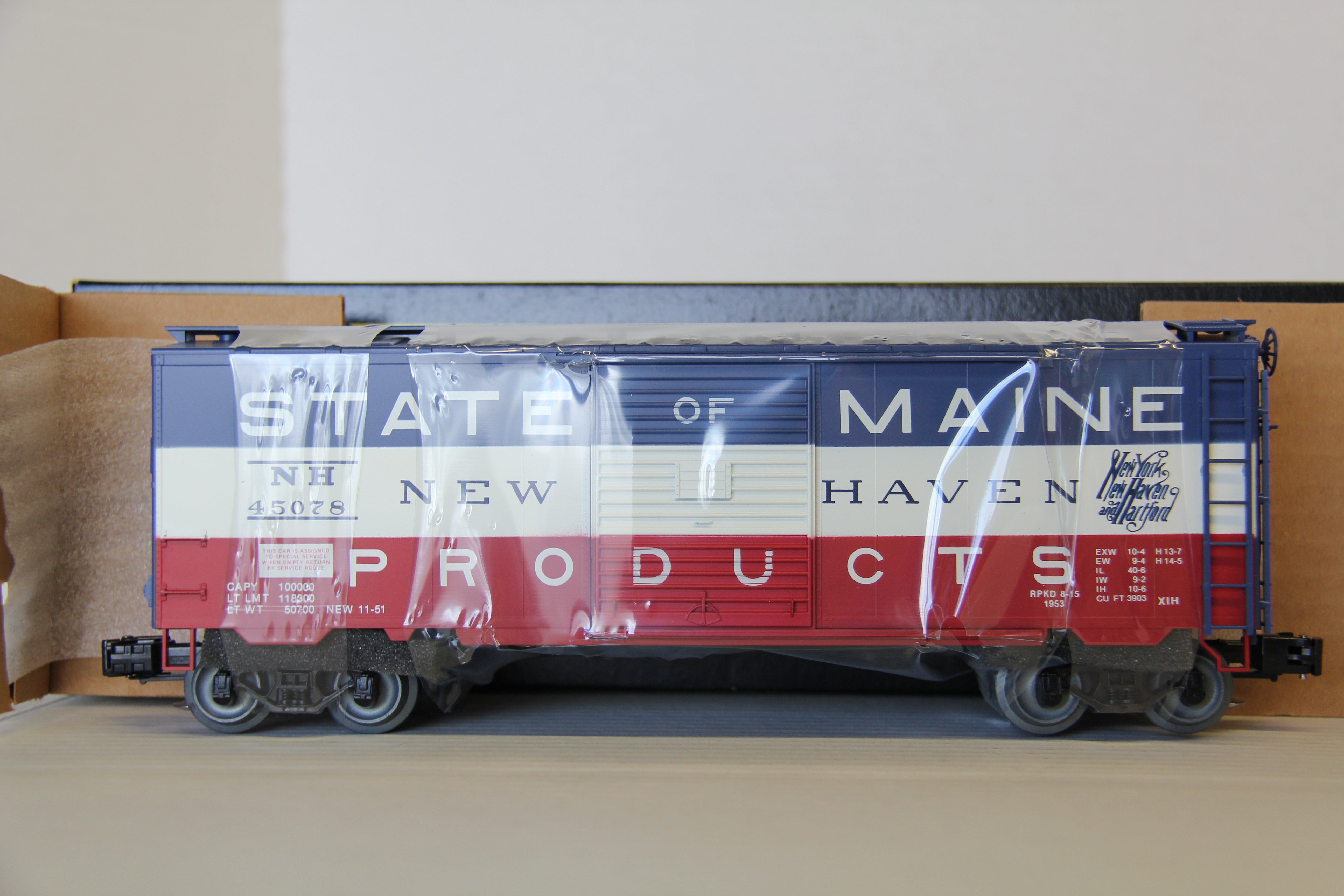 Weaver #3082 New Haven State of Main PS-1 40' Boxcar-Second hand-M5970