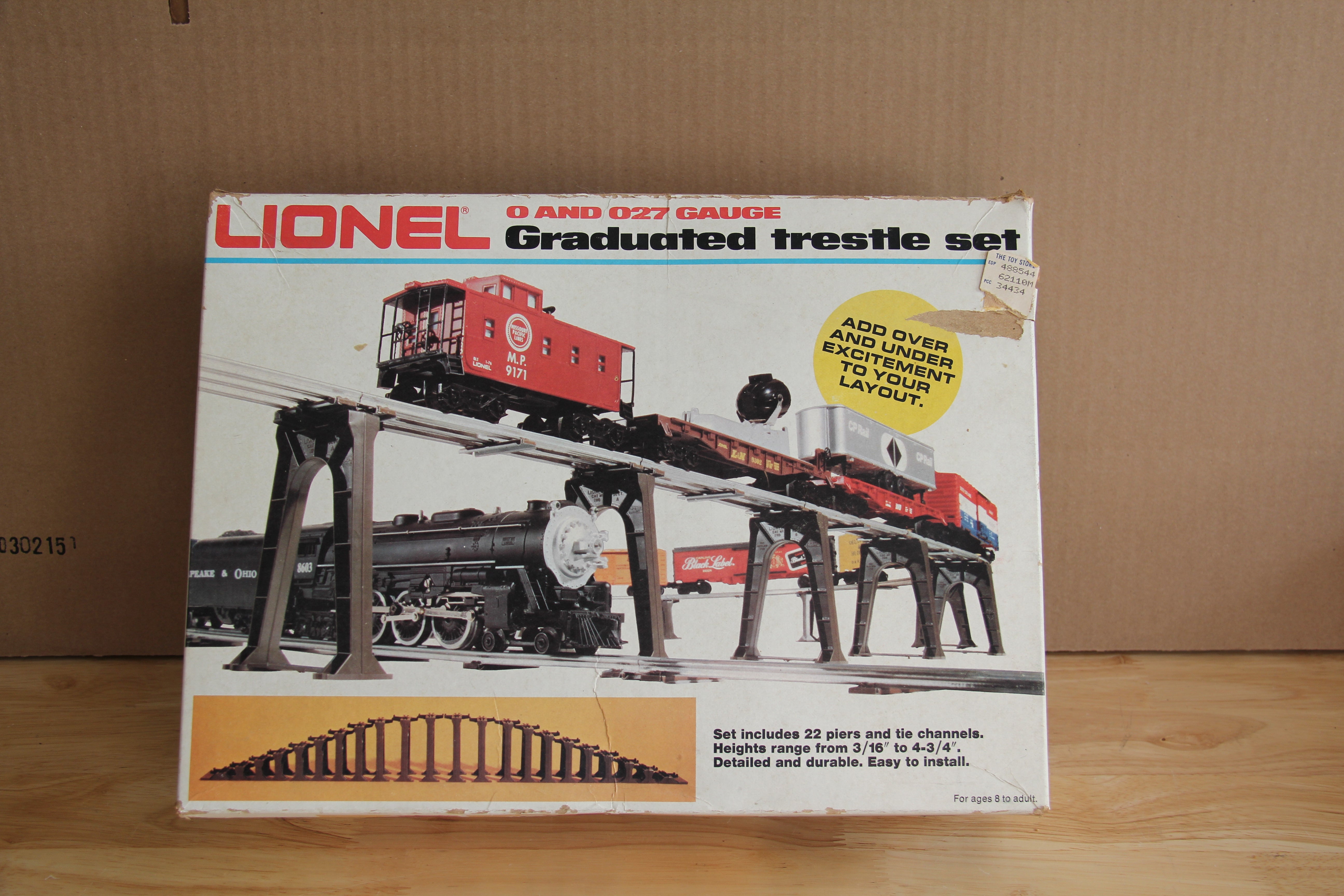 Lionel 6-2110 Graduated Trestle Set-Second hand-M3685