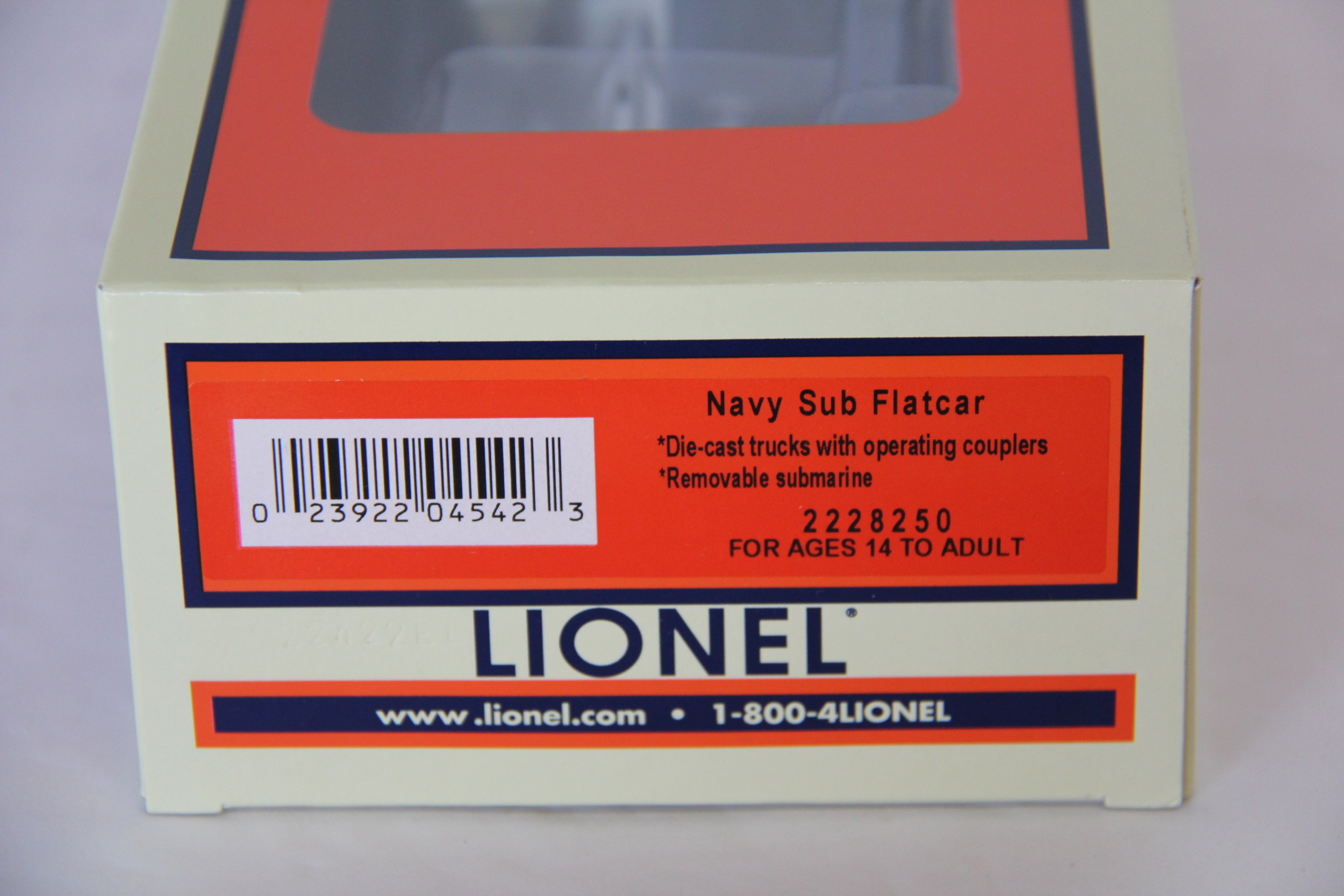 Lionel 2228250 Navy Sub Flatcar-Second hand-M7626