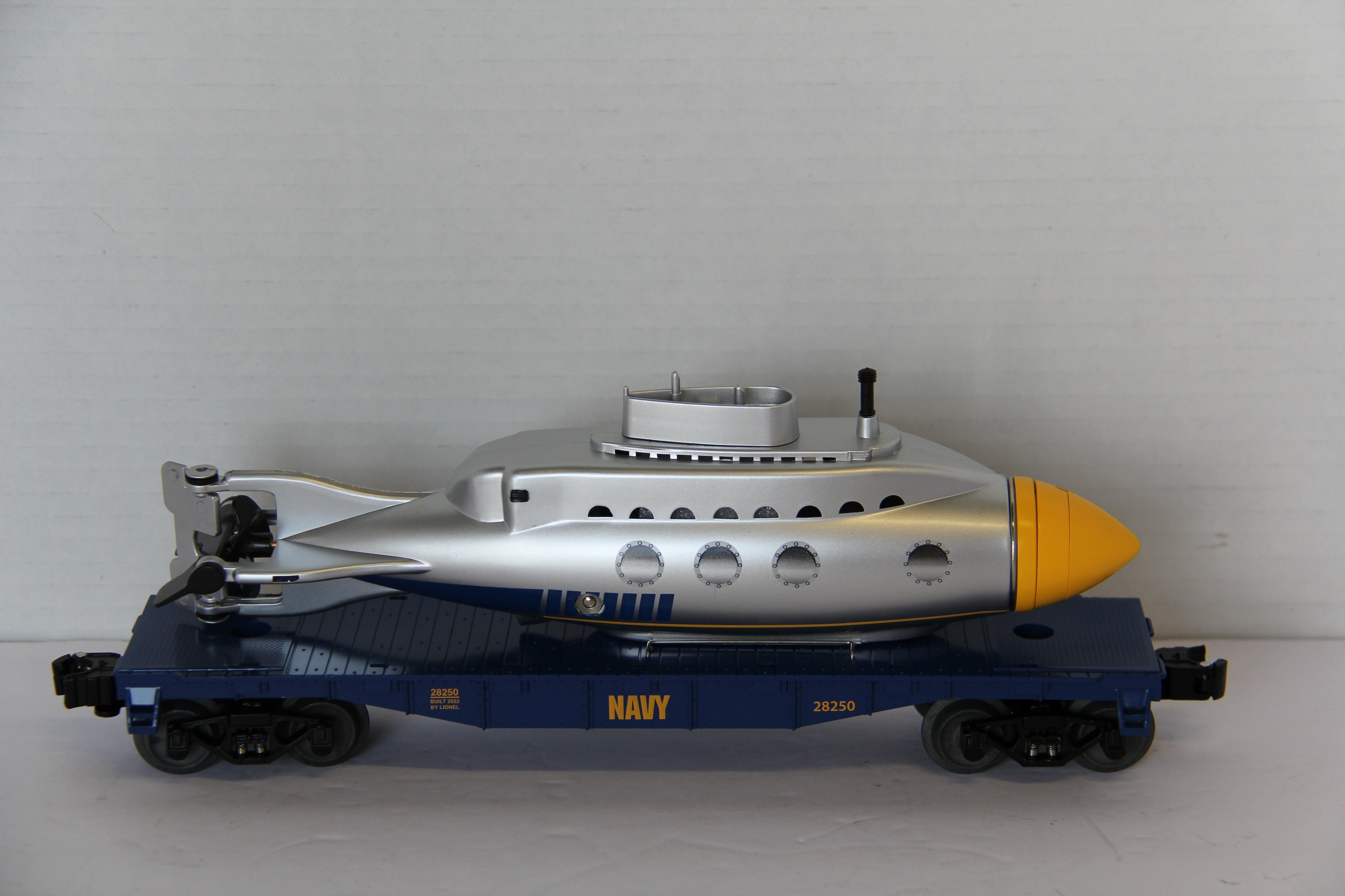 Lionel 2228250 Navy Sub Flatcar-Second hand-M7626