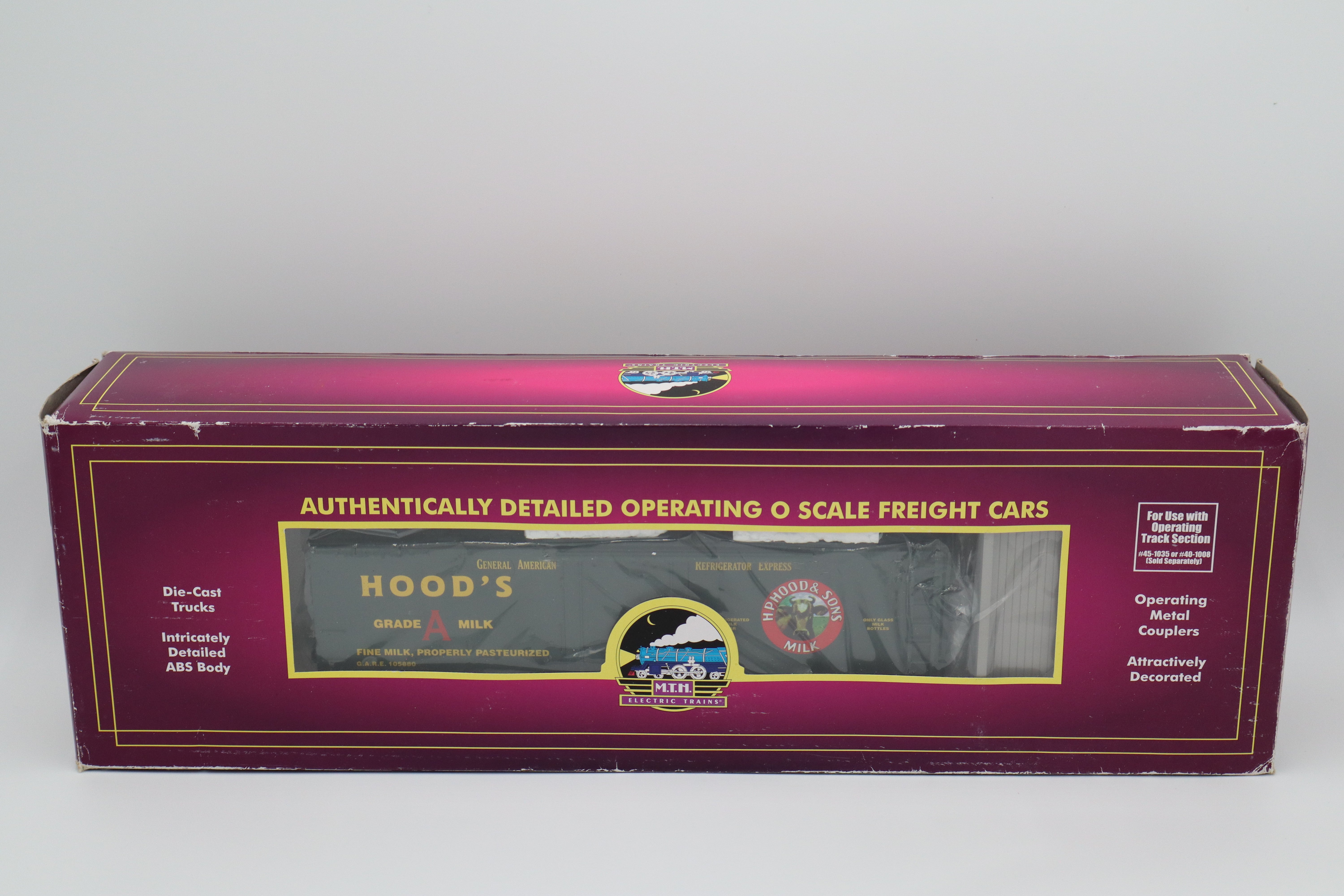 MTH 20-94385 Hood's Dairy Operating Reefer-Second hand-M8316