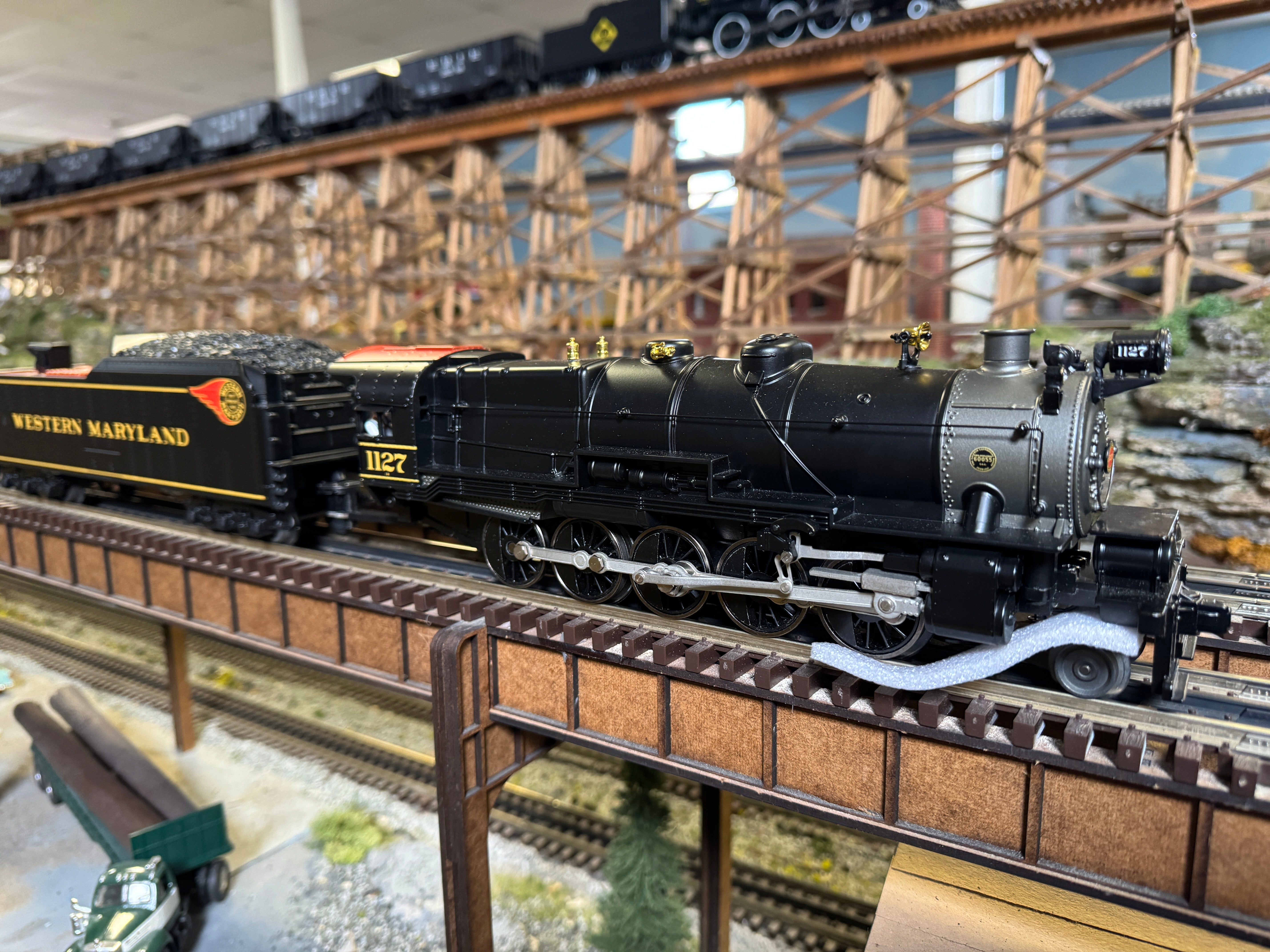 MTH 30-1875-1 - 2-10-0 Imperial Decapod Steam Engine "Western Maryland" #1127 w/ PS3 (Long Haul Tender)