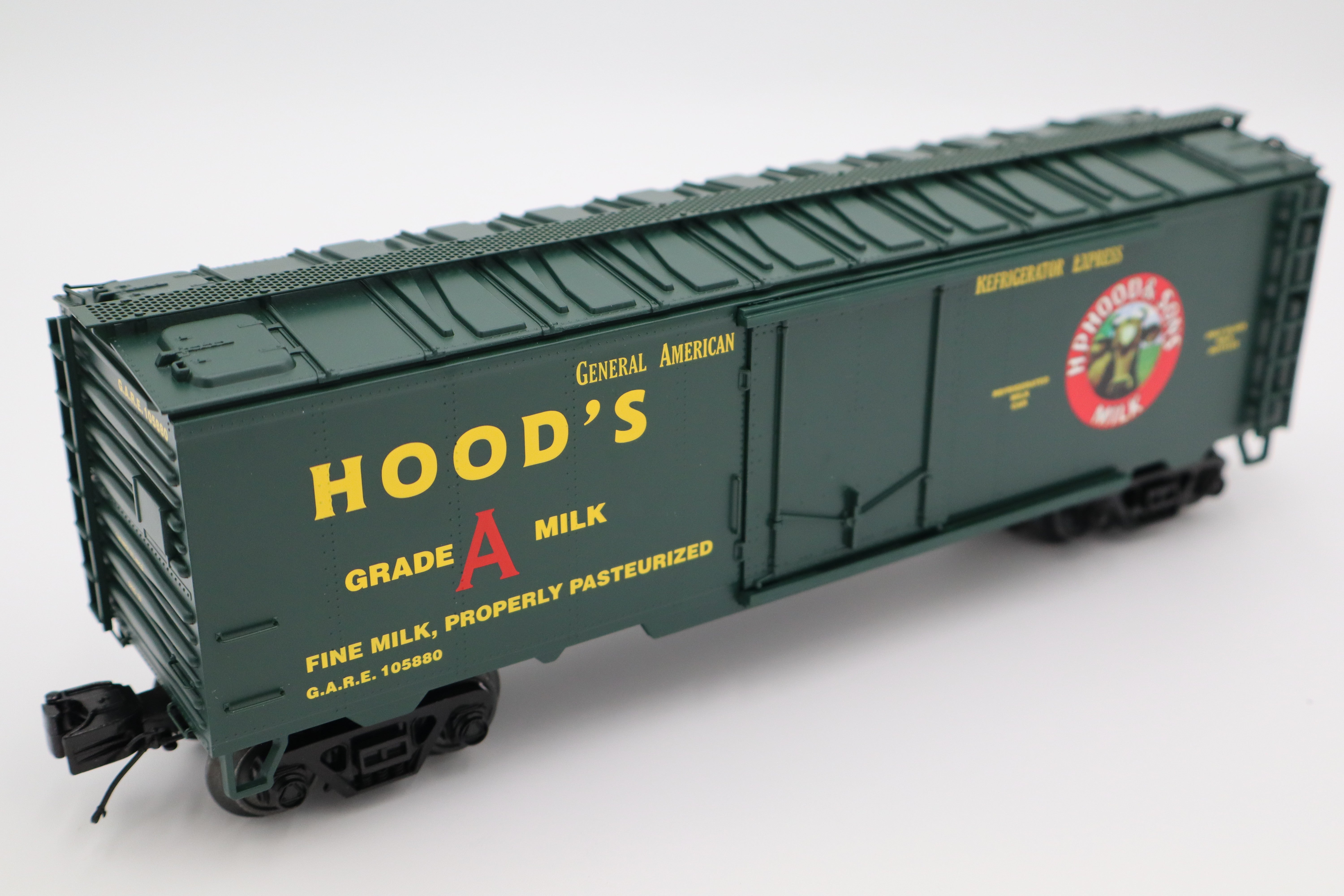 MTH 20-94385 Hood's Dairy Operating Reefer-Second hand-M8316