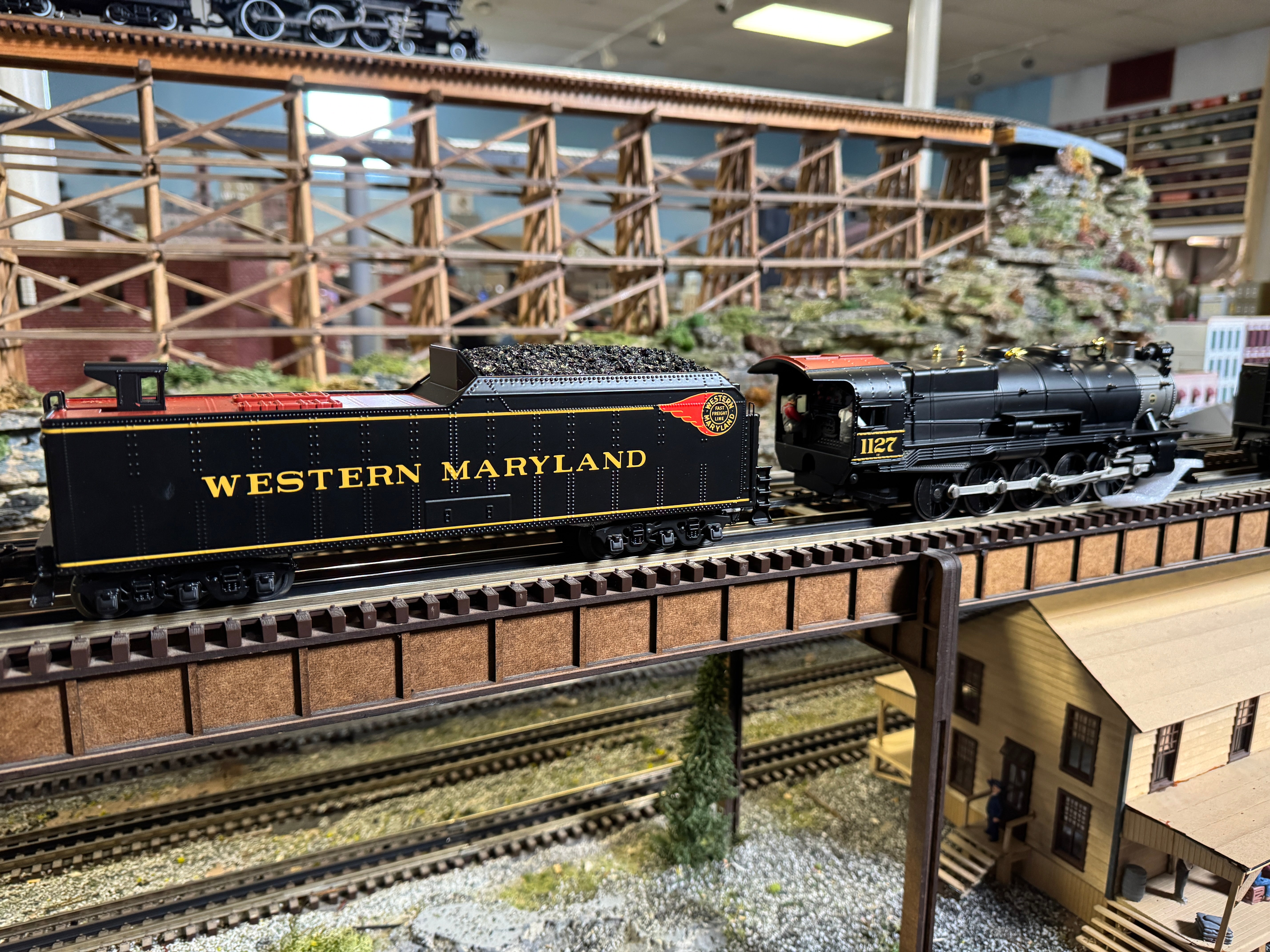 MTH 30-1875-1 - 2-10-0 Imperial Decapod Steam Engine "Western Maryland" #1127 w/ PS3 (Long Haul Tender)