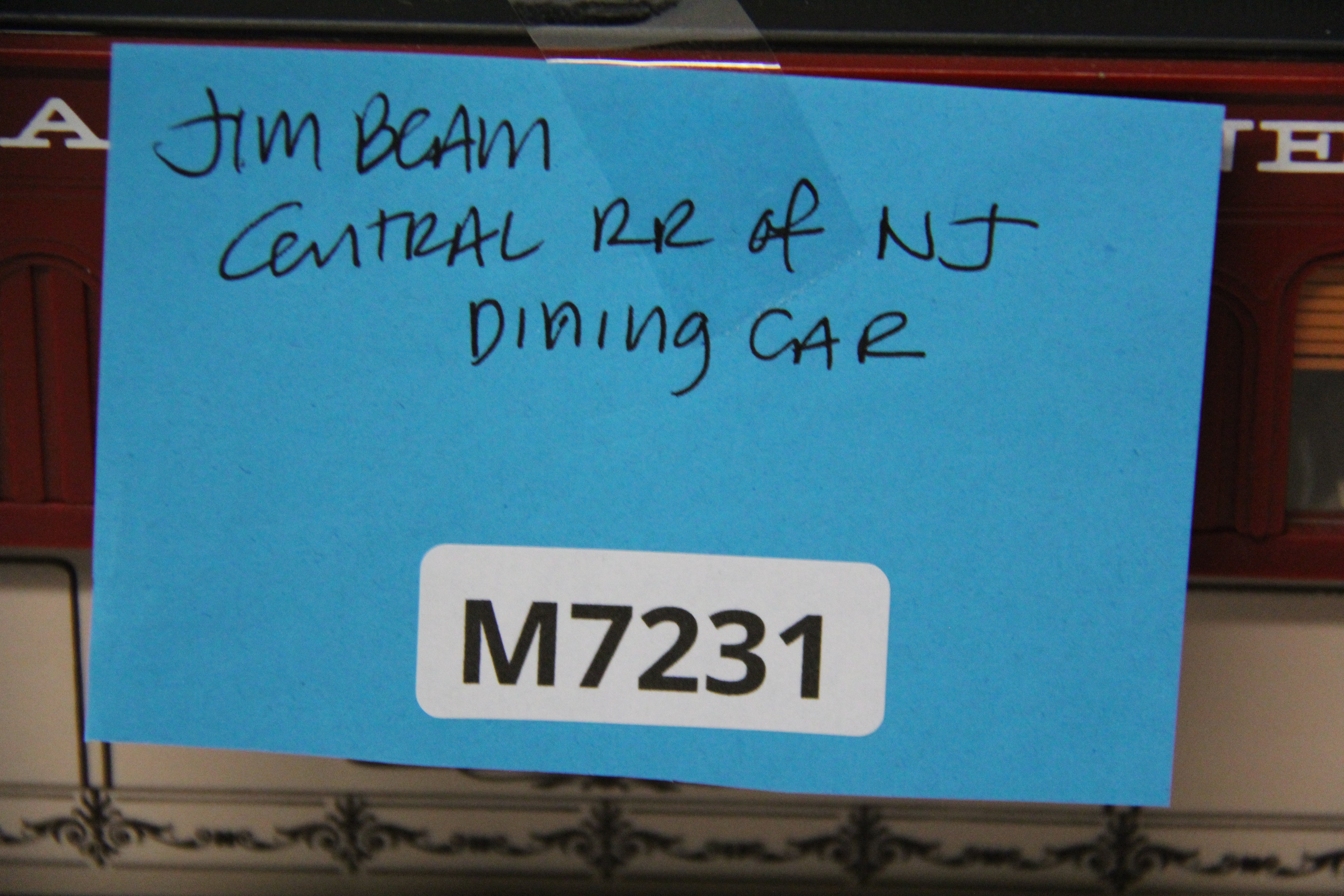 JIM BEAM Central Railroad of New Jersey Dining Car Decanter-Second hand-M7231 - MrMuffin'sTrains