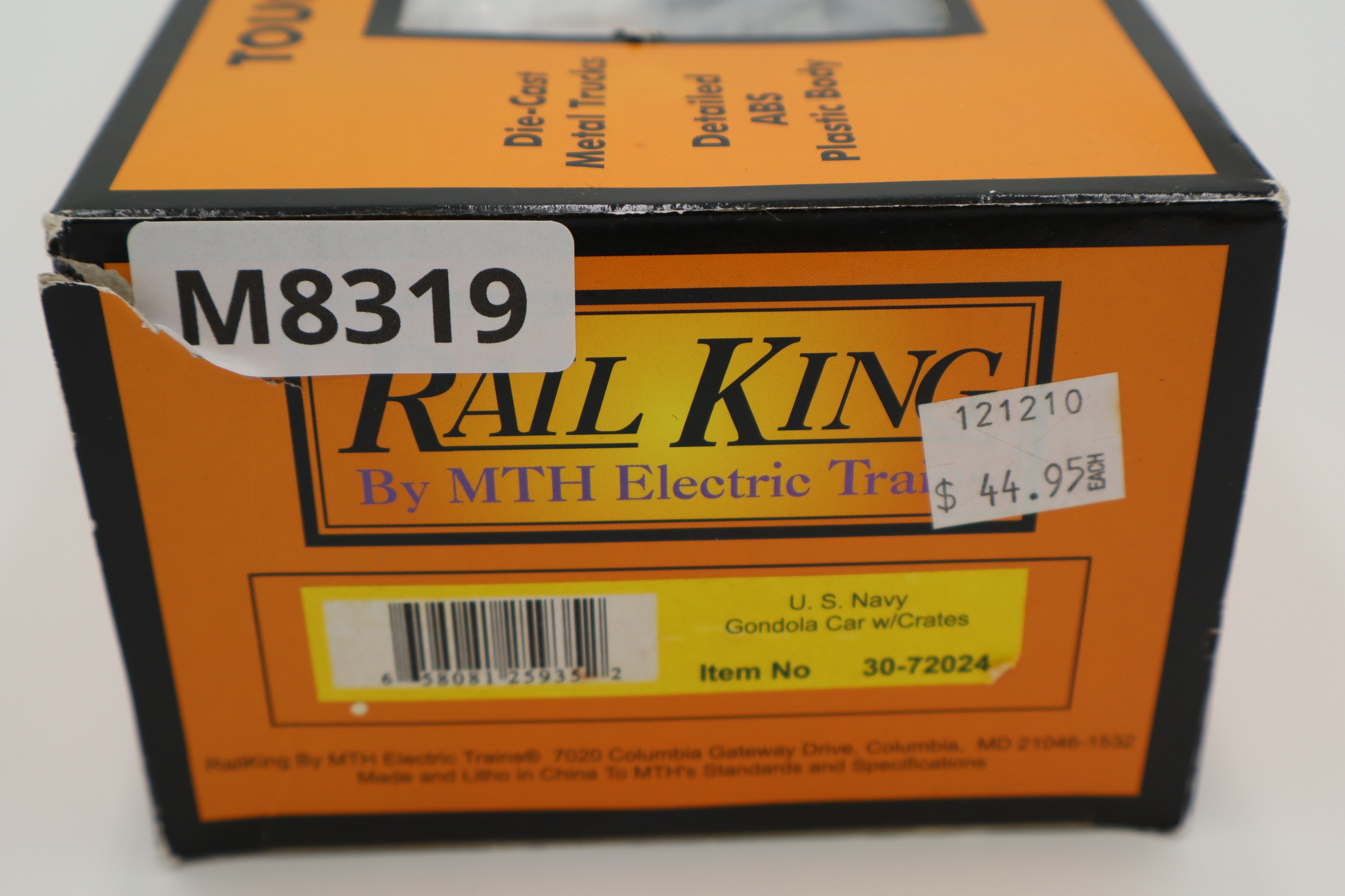 Rail King 30-72024 US Navy Gondola w/ Crates-Second hand-M8319