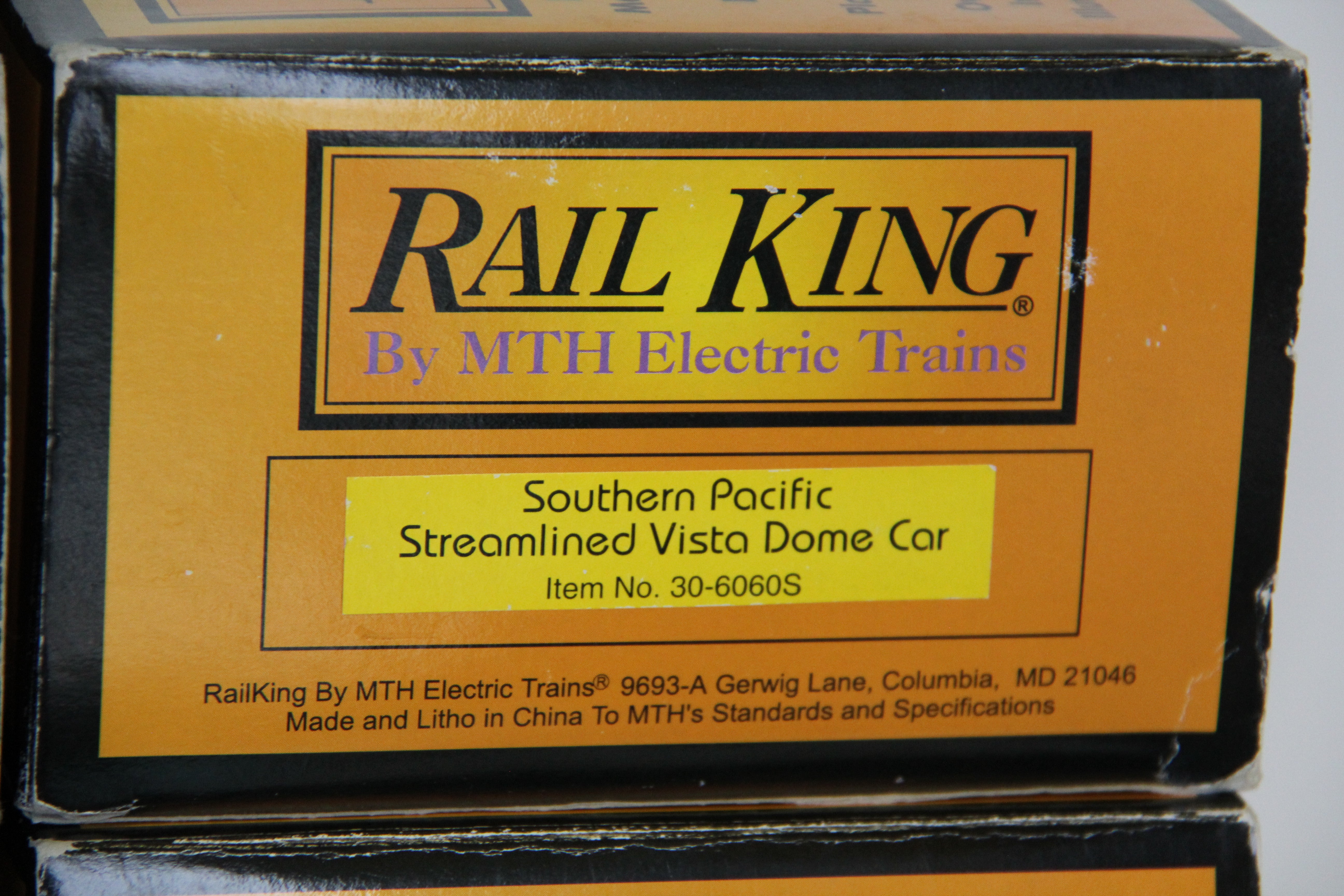 Rail King 30-6060S & 30-6063 Southern Pacific Combine/Diner 6 Car Passenger Set-Second hand-M7239