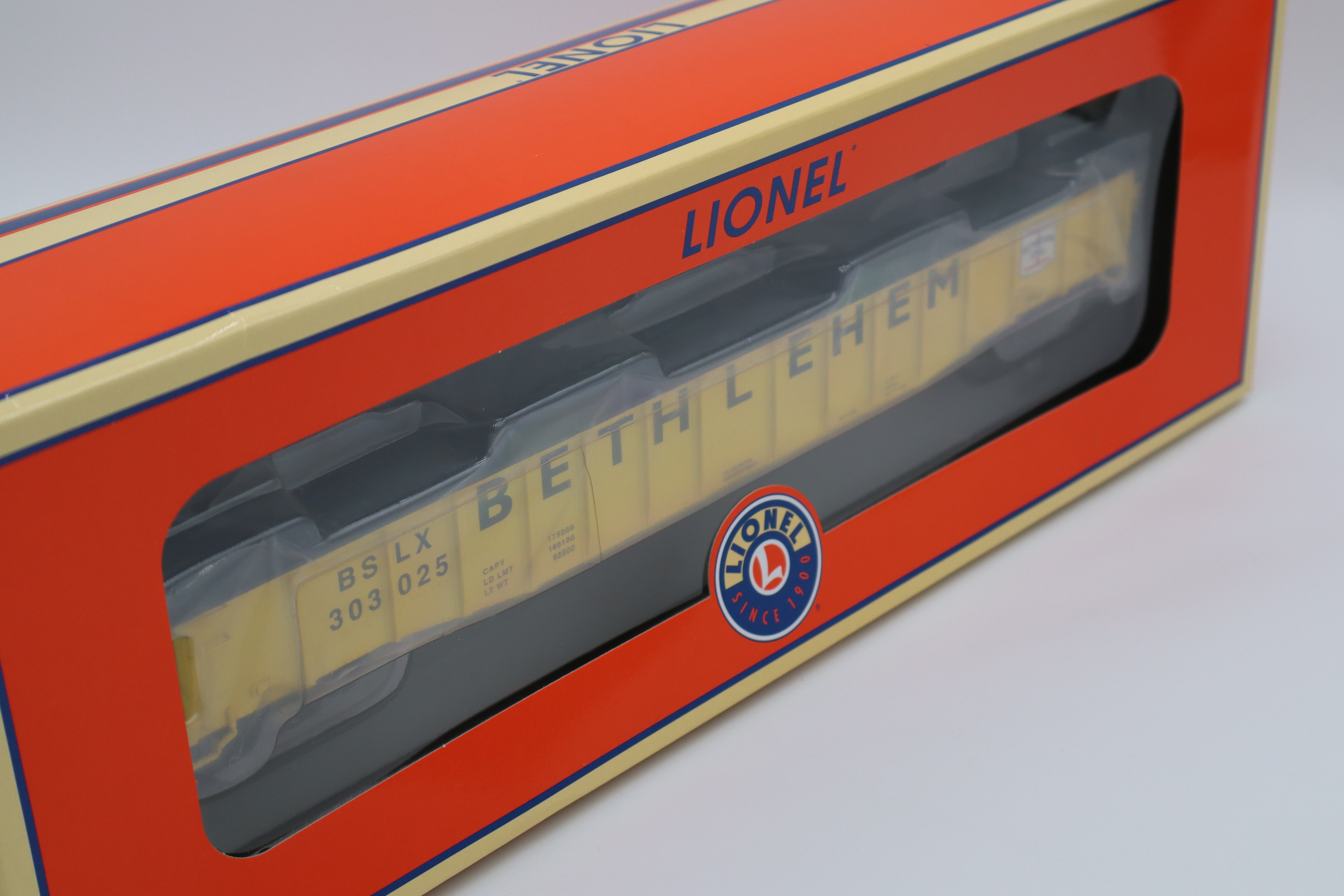 Lionel 2126021 Bethlehem Steel PS-5 Gondola w/ Covers-Second hand-M8325