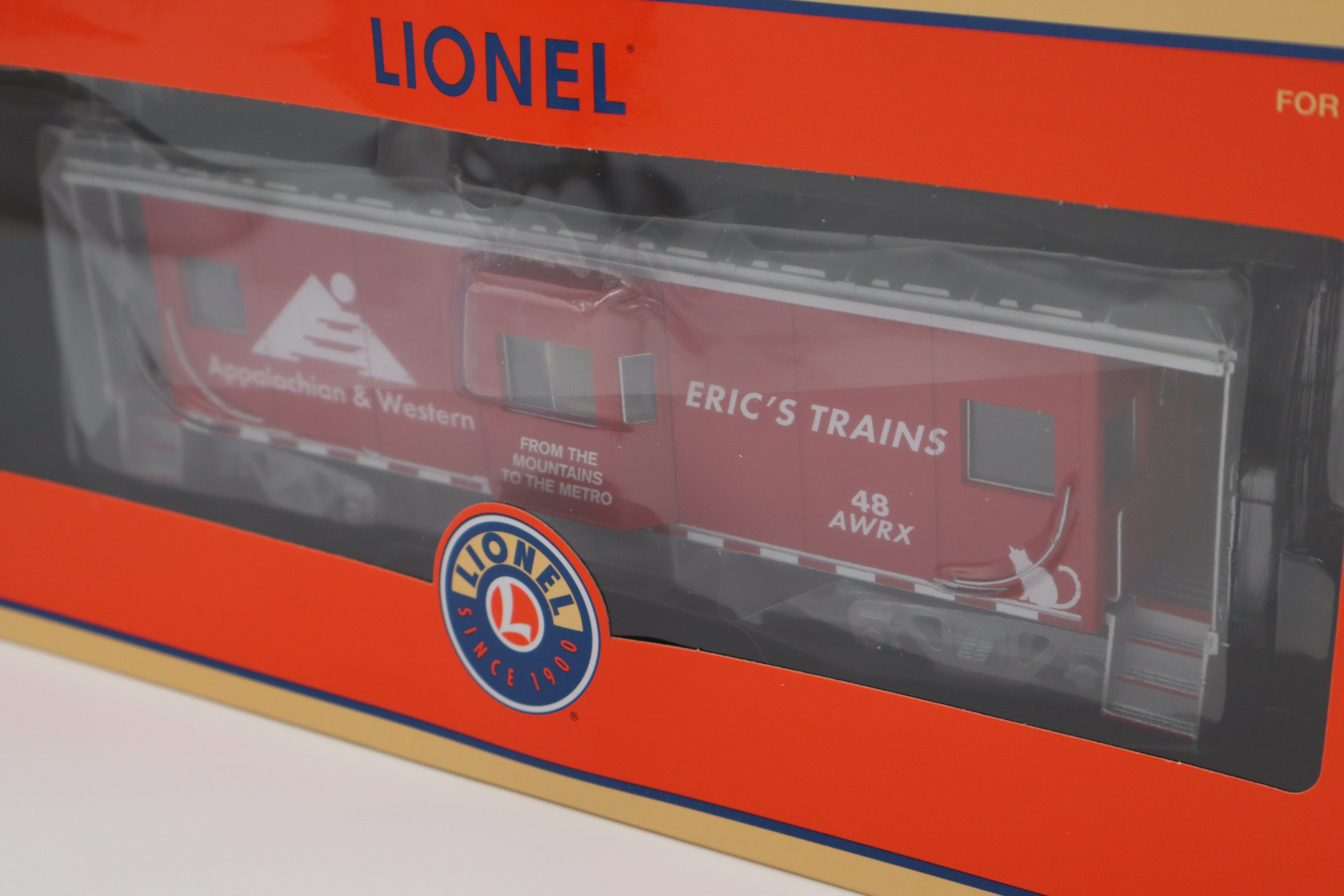 Lionel Eric's Trains Autographed Custom LEGACY Station Exclusive Appalachian & Western Bay Window Caboose -Second hand-M8330