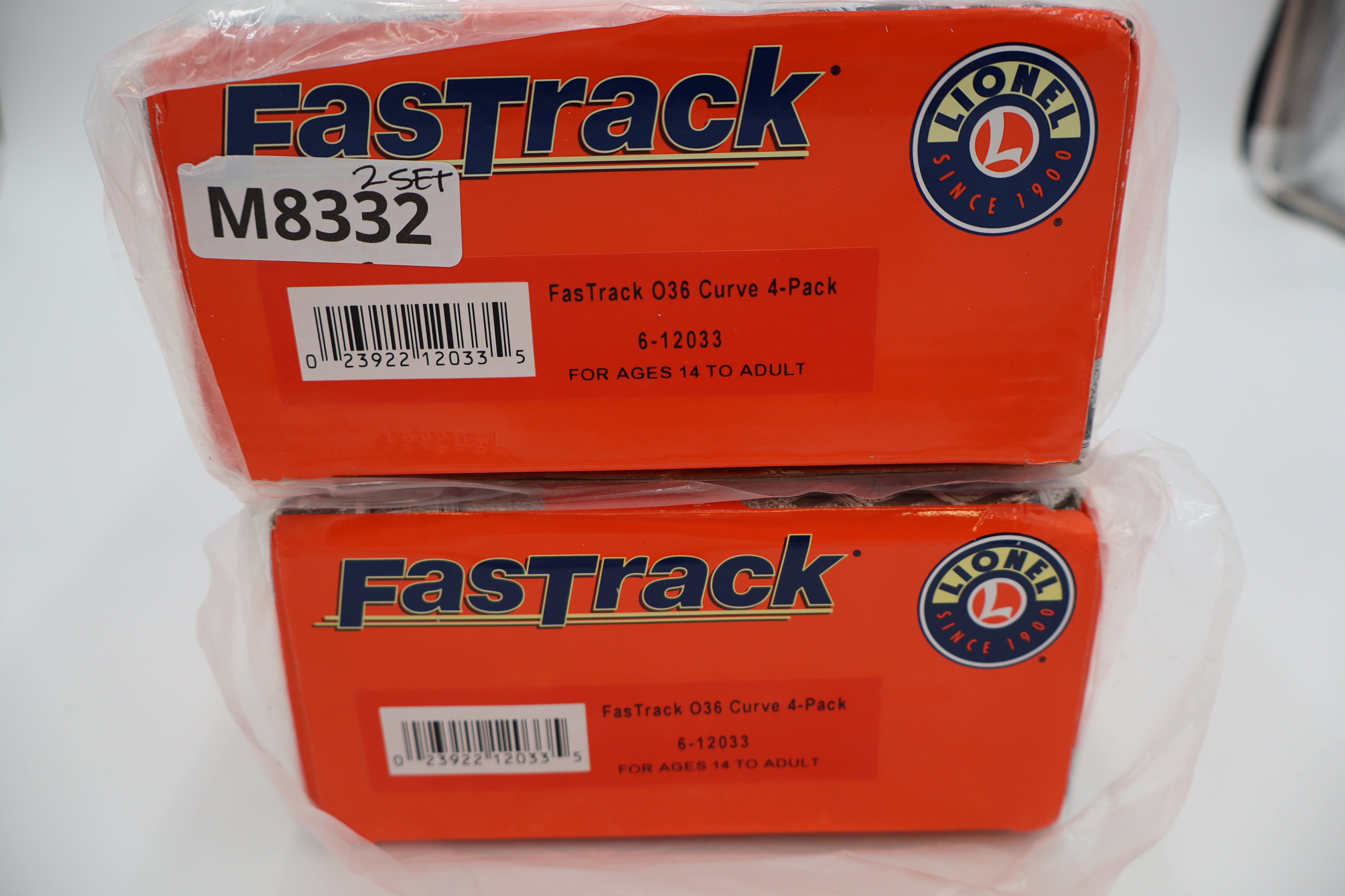 Lionel FasTrack 6-12033 0-36 Curve 4 pack-2 Set-Second hand-M8332