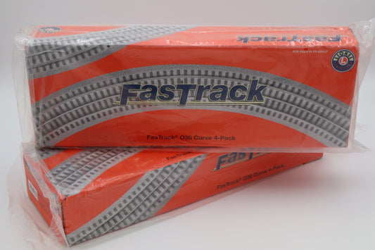 Lionel FasTrack 6-12033 0-36 Curve 4 pack-2 Set-Second hand-M8333