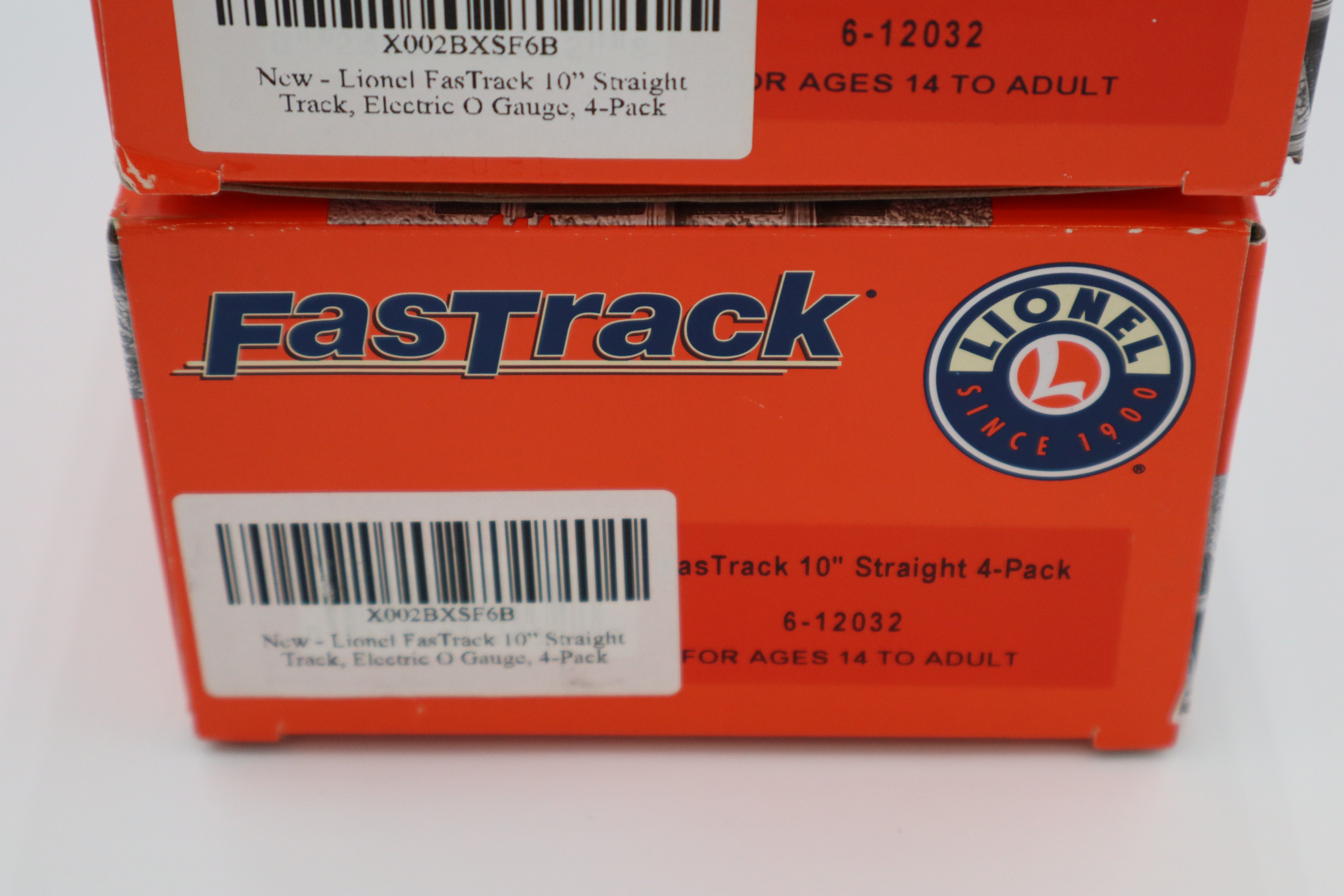 Lionel FasTrack 6-12032 10" Straight 4 Pack- 2 Set-Second hand-M8335