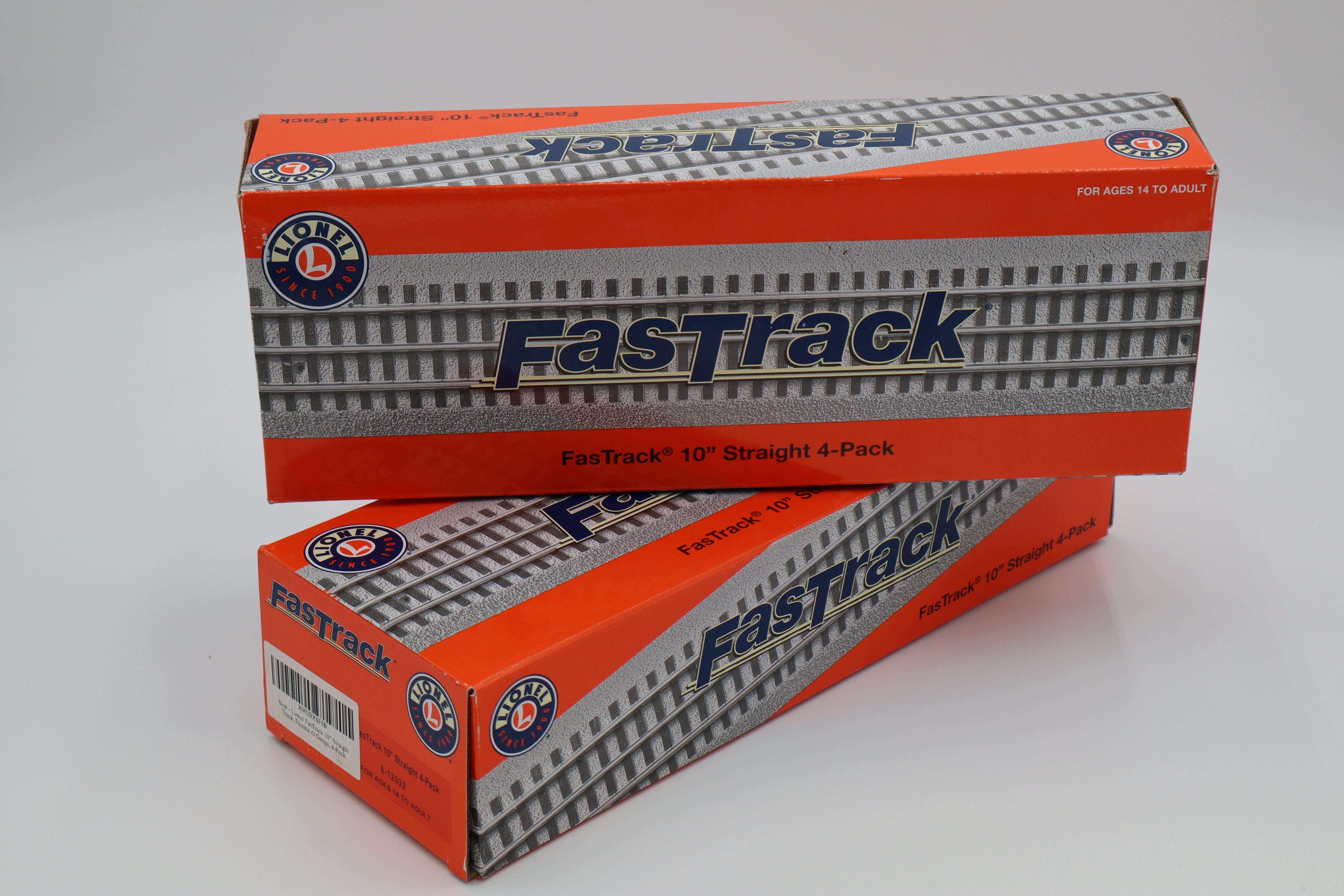 Lionel FasTrack 6-12032 10" Straight 4 Pack- 2 Set-Second hand-M8335