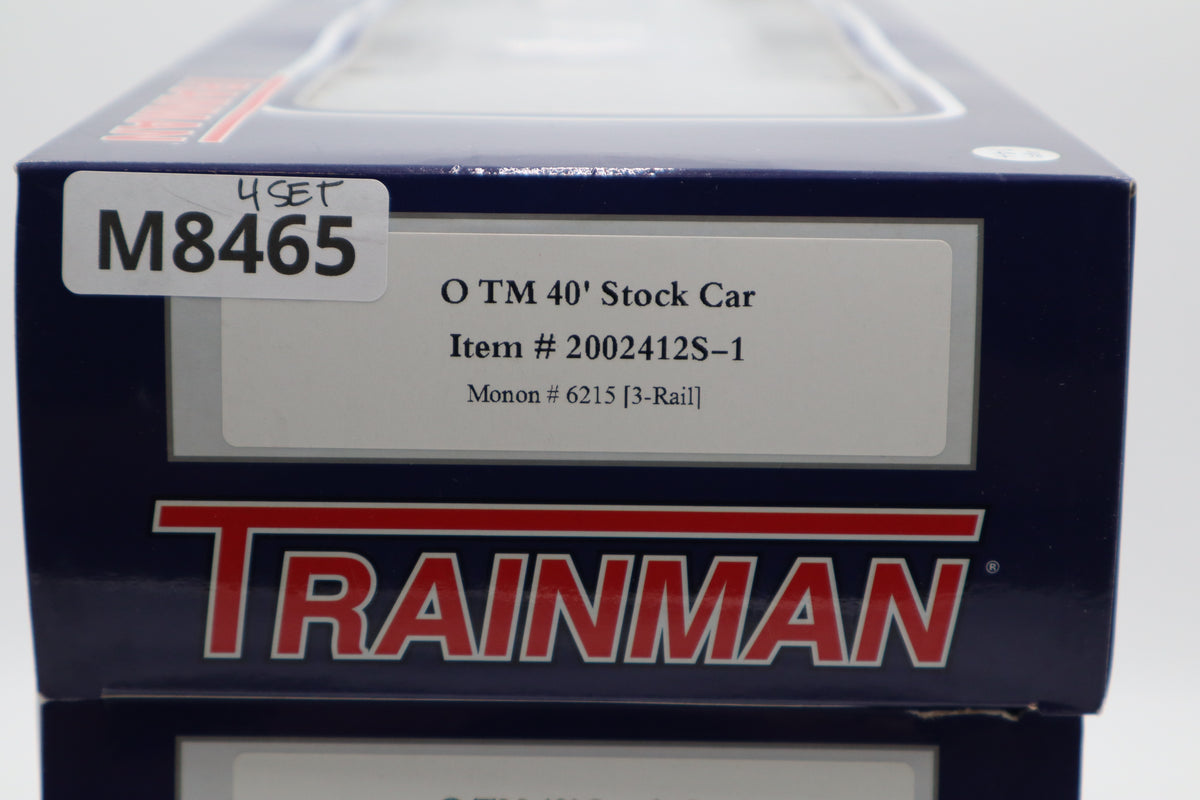 Atlas #2002412S-1, -2, -3, 4 Monon TM 40' Stock Car-4 Car Set-Second hand-M8465