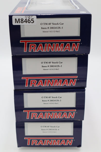 Atlas #2002412S-1, -2, -3, 4 Monon TM 40' Stock Car-4 Car Set-Second hand-M8465