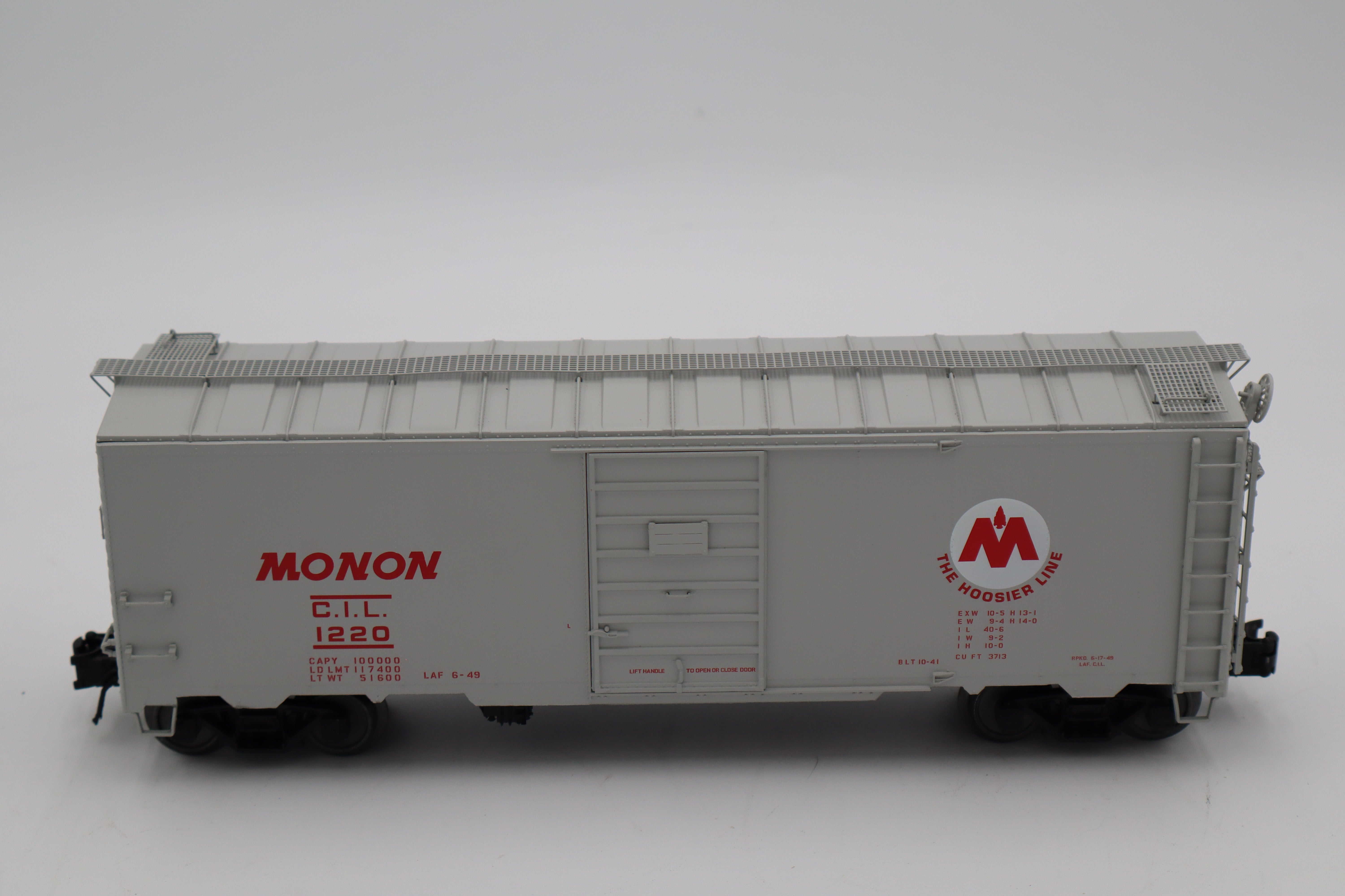 Atlas #3001839-1, -2 Monon 40' 1937 AAR Single Door Box Car-2 Set-Second hand-M8470