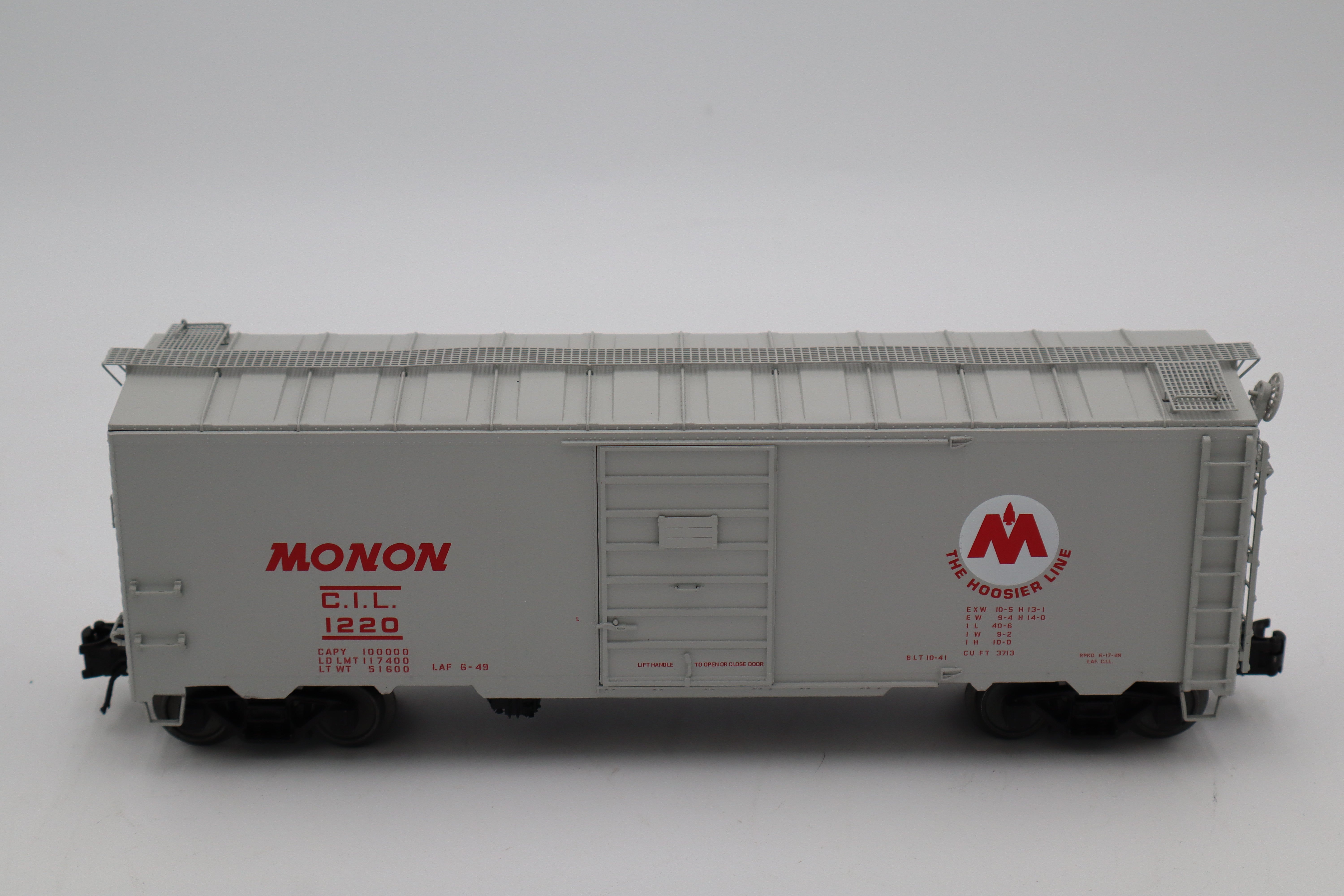 Atlas #3001839-1, -2 Monon 40' 1937 AAR Single Door Box Car-2 Set-Second hand-M8470