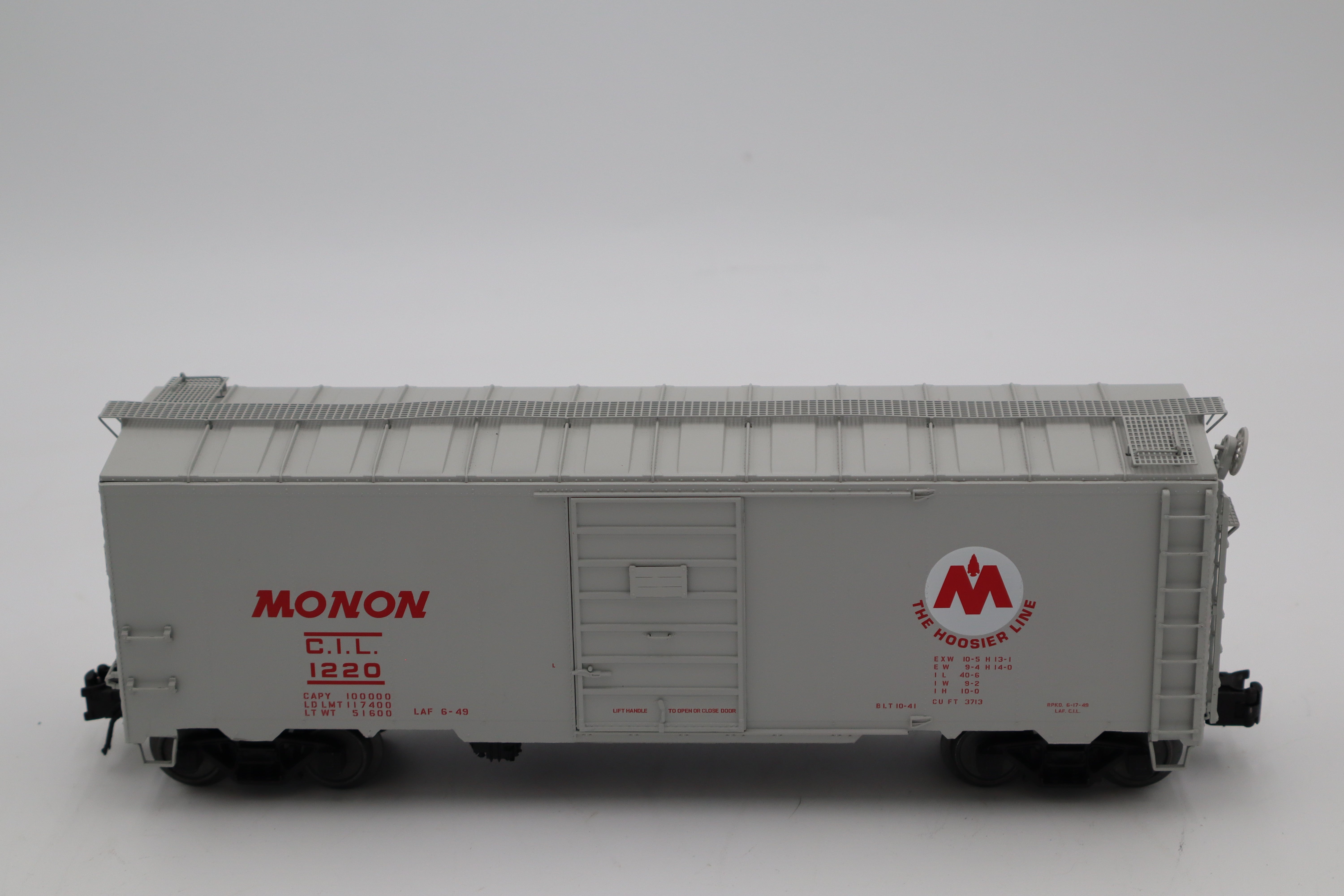 Atlas #3001839-1, -2 Monon 40' 1937 AAR Single Door Box Car-2 Set-Second hand-M8470